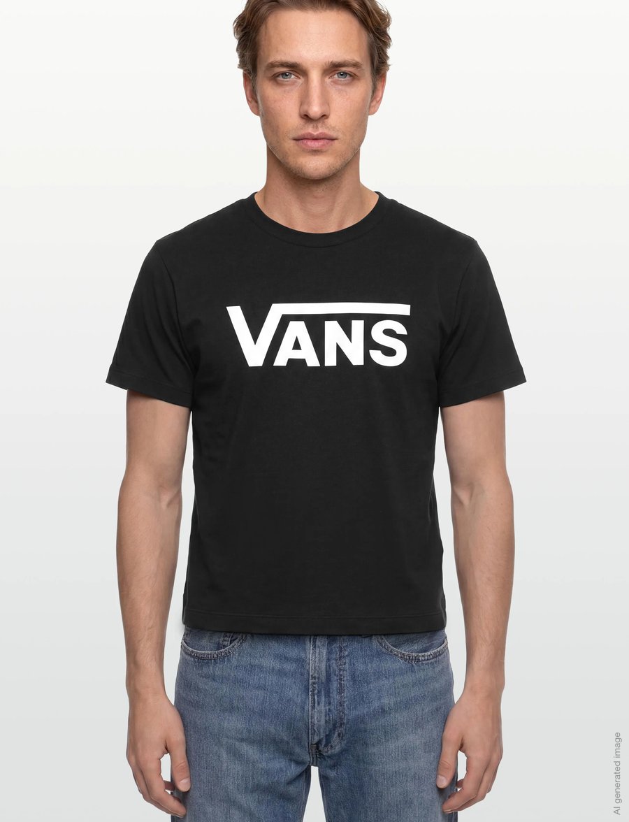 VANS - Flying V Crew SS Tee - oberteile & t-shirts - black - 3