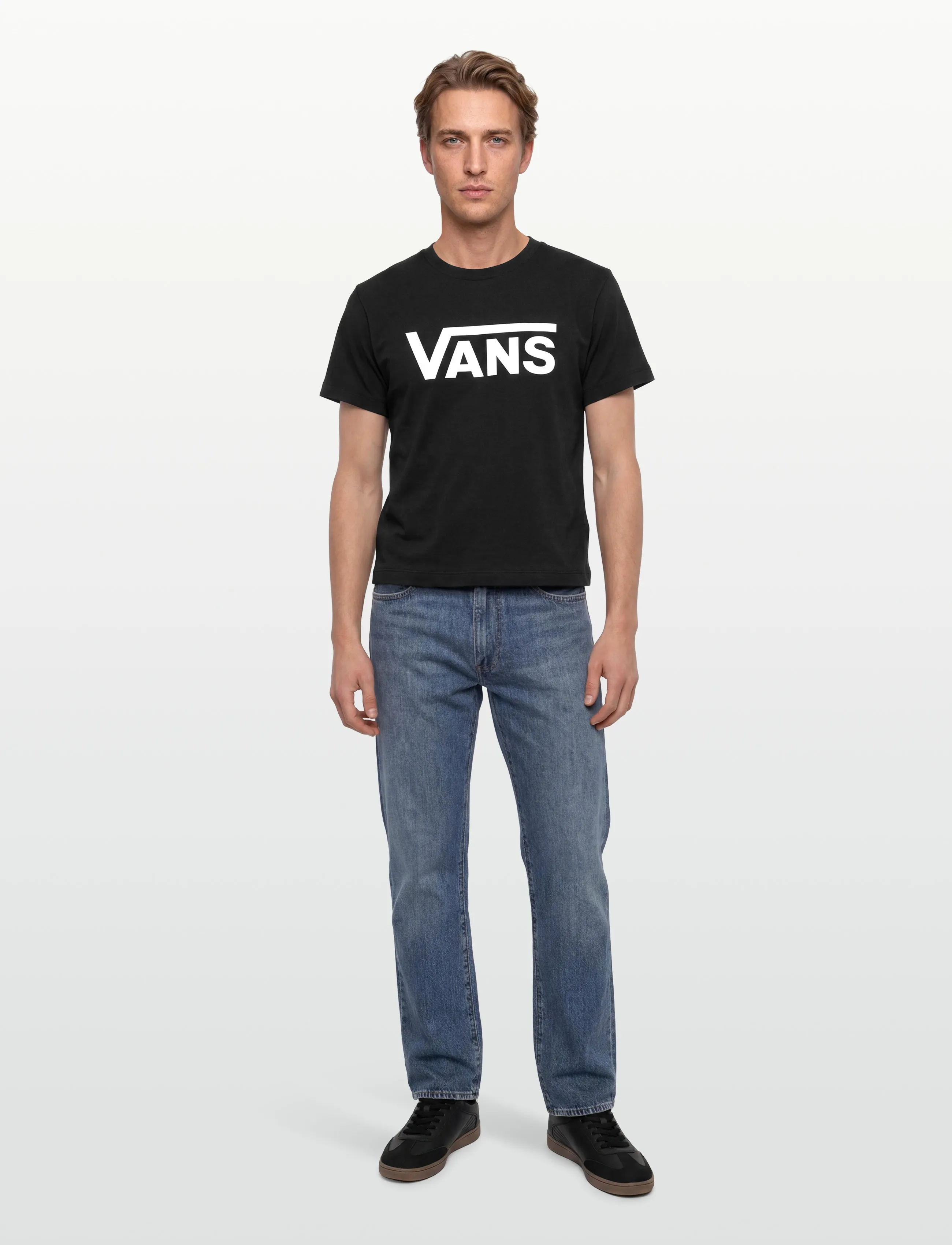 VANS - Flying V Crew SS Tee - alussärgid ja t-särgid - black - 4