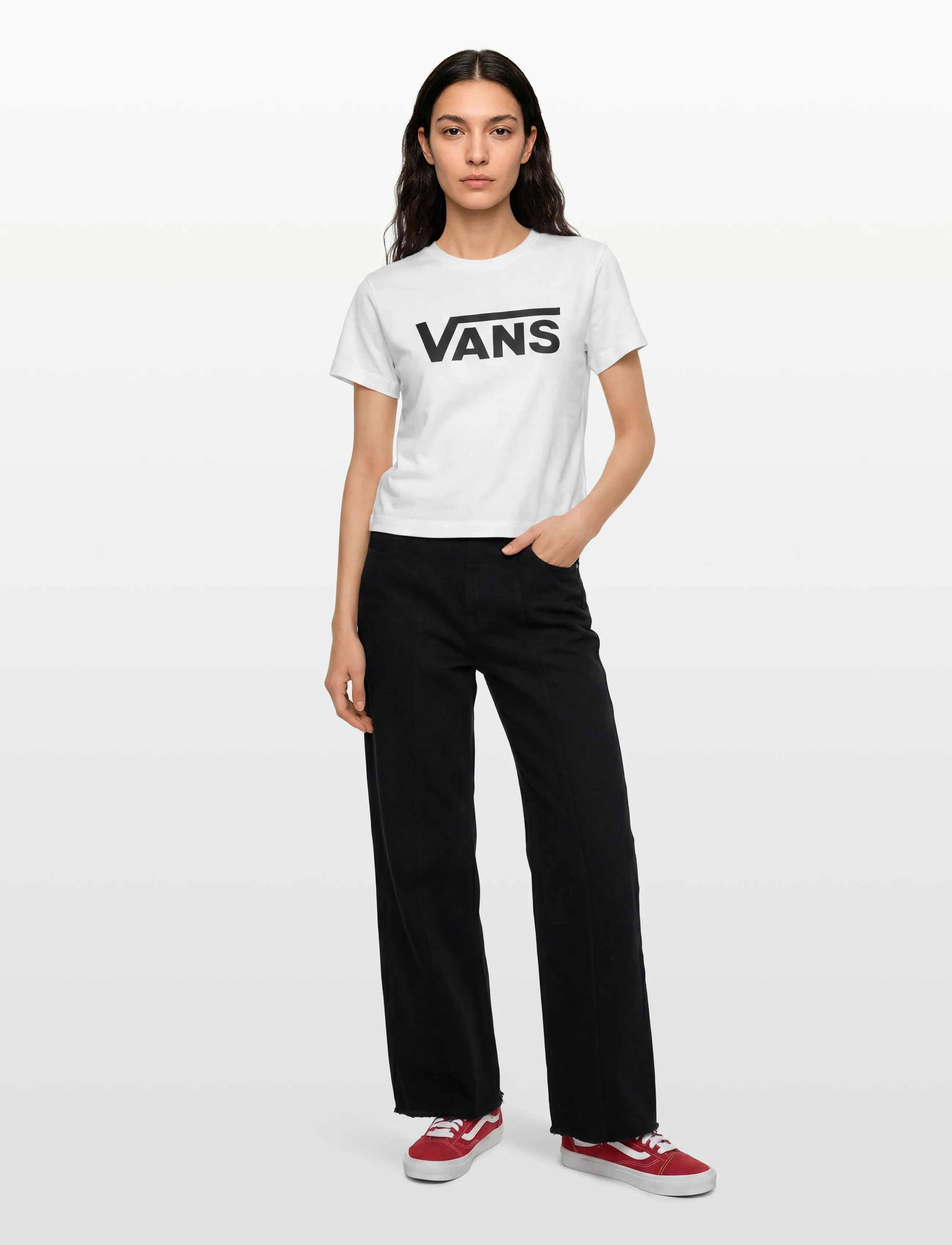 VANS Flying V Crew Ss Tee, S, Sport Oberteile, Weiß - T-shirts, Männerswear