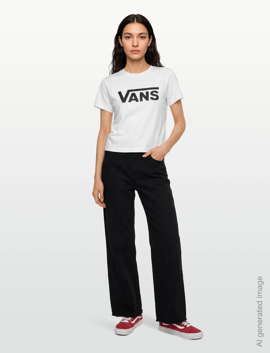 VANS - Flying V Crew SS Tee - alussärgid ja t-särgid - white - 0
