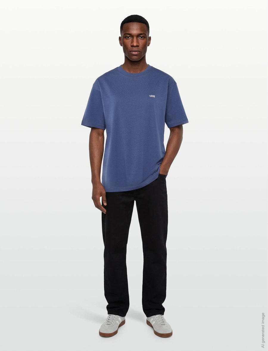 VANS - Left Chest II Loose SS Tee - stuttermarbolir - true navy - 4