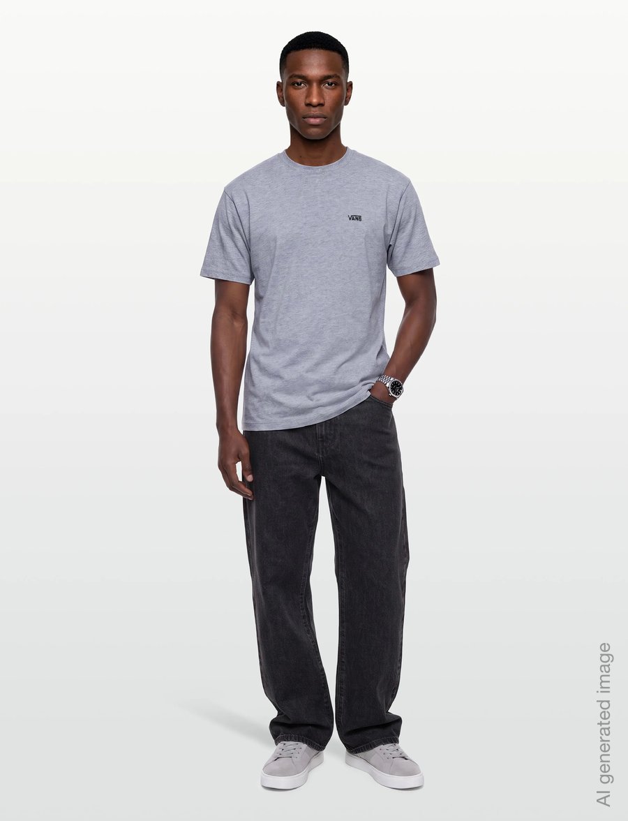 VANS - Left Chest II Loose SS Tee - oberteile & t-shirts - athletic heather - 0