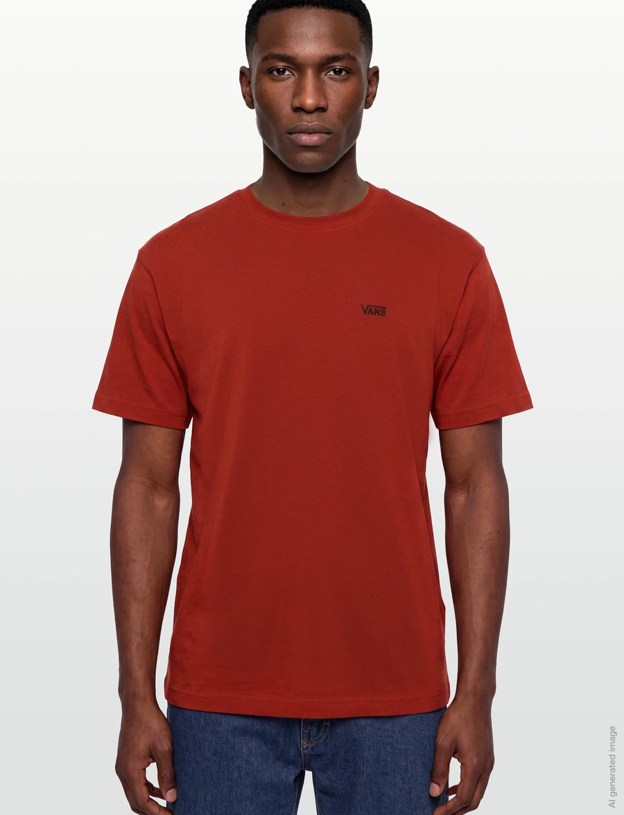 VANS - Left Chest II Loose SS Tee - oberteile & t-shirts - poppy ember - 3