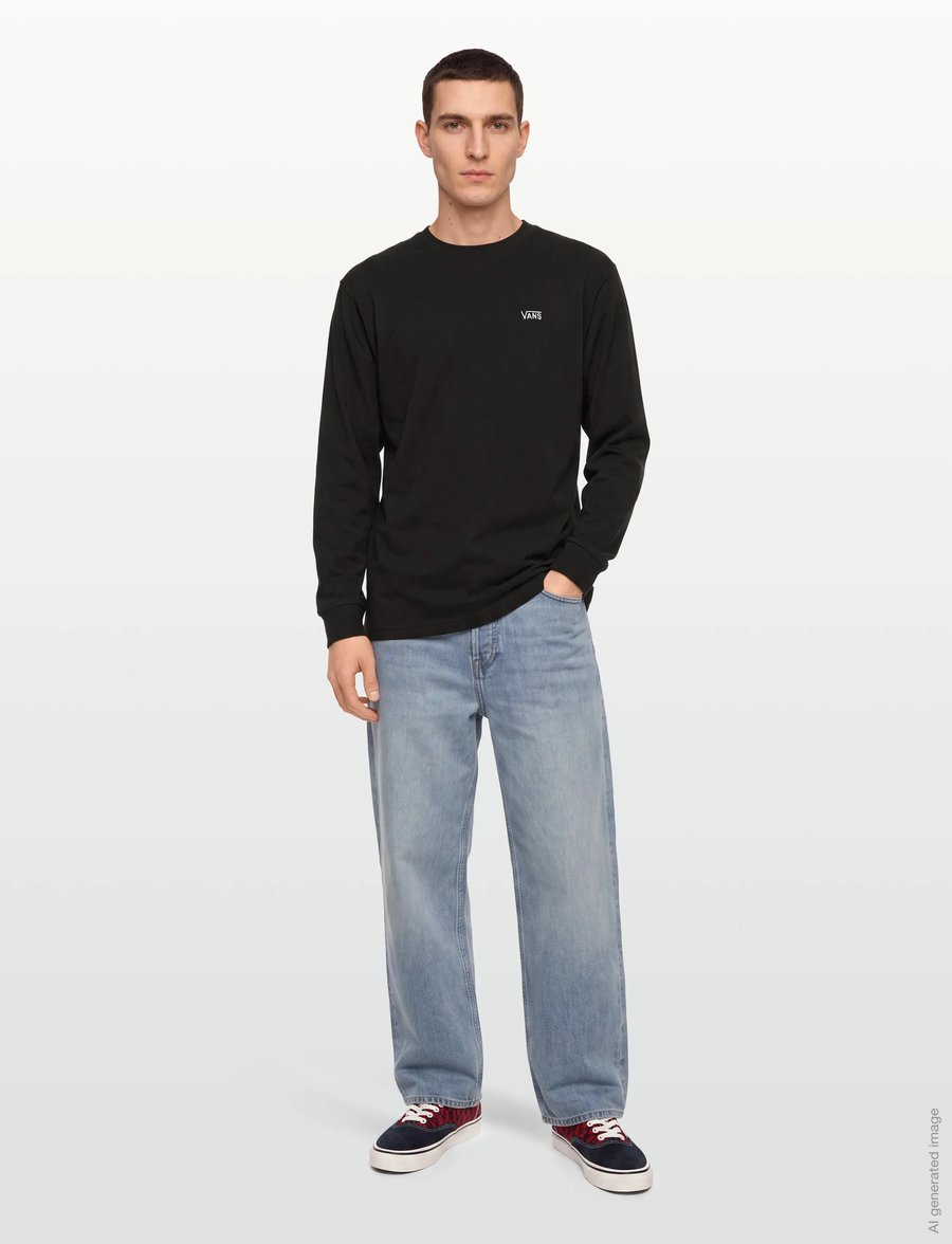 VANS - Left Chest II Loose LS Tee - langarmshirts - black - 0