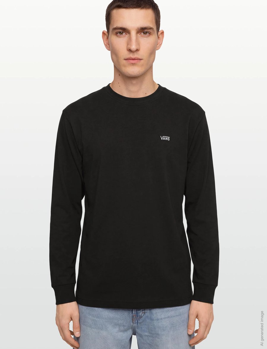 VANS - Left Chest II Loose LS Tee - langarmshirts - black - 3
