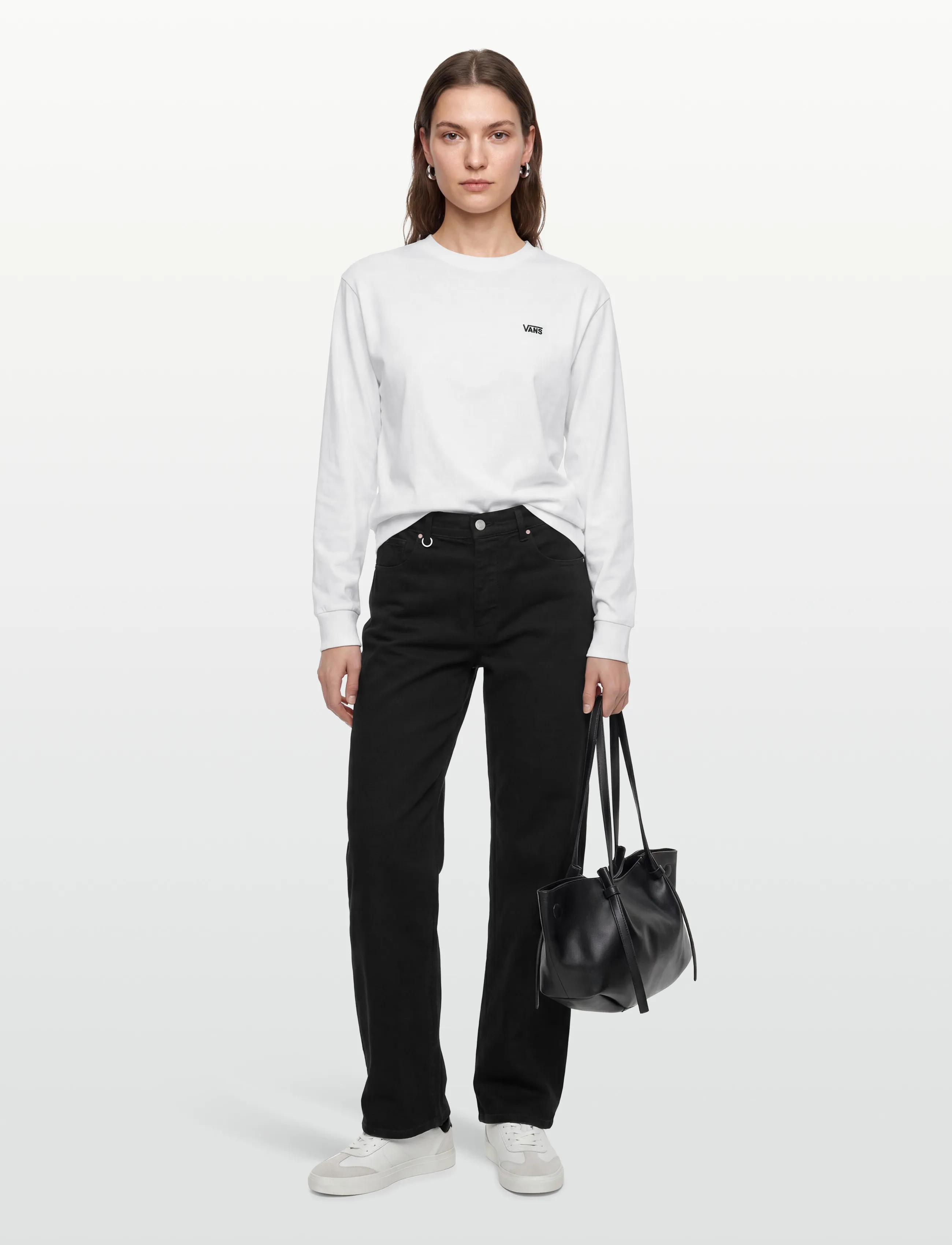 VANS Left Chest Ii Loose Ls Tee, Mænd, Langærmet T-Shirt, Hvid, Str: S