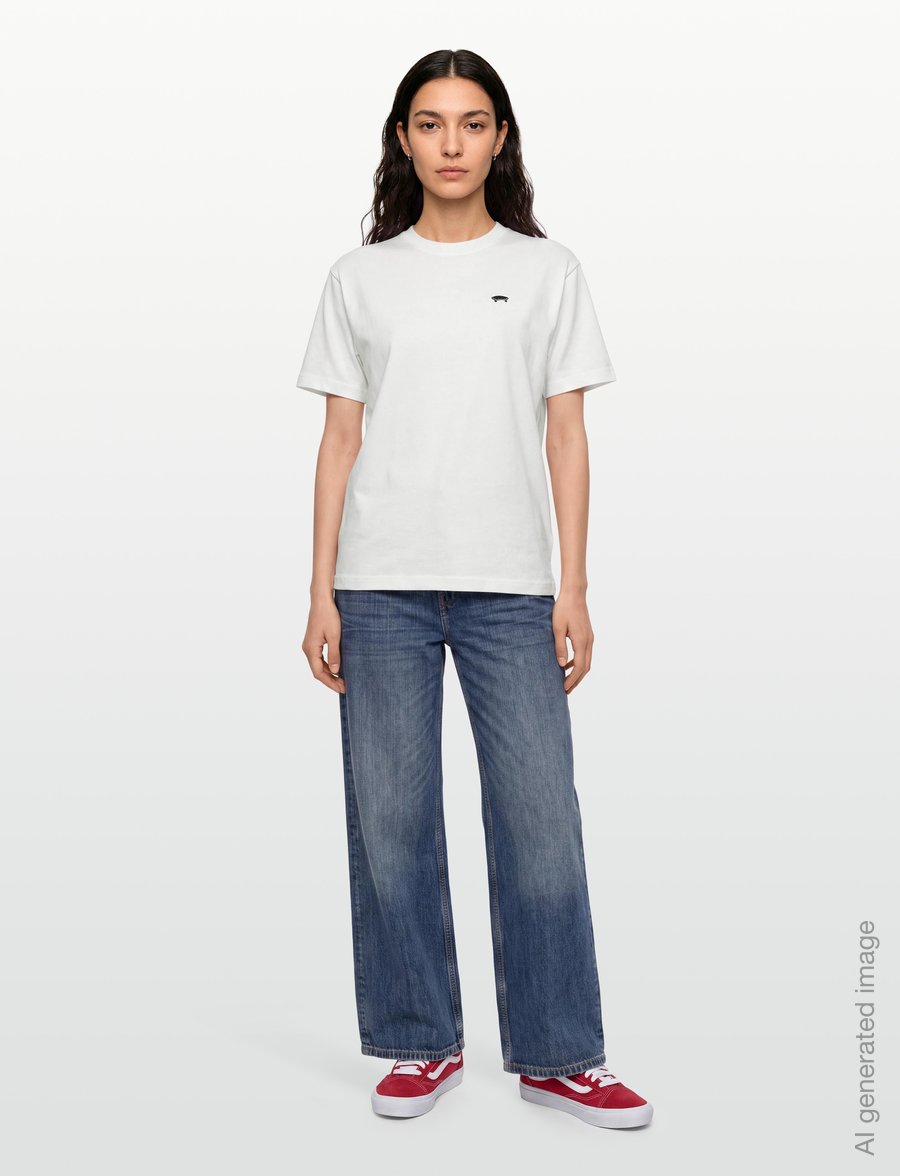 VANS - Salton Loose SS Tee - tops & t-shirts - white - 4