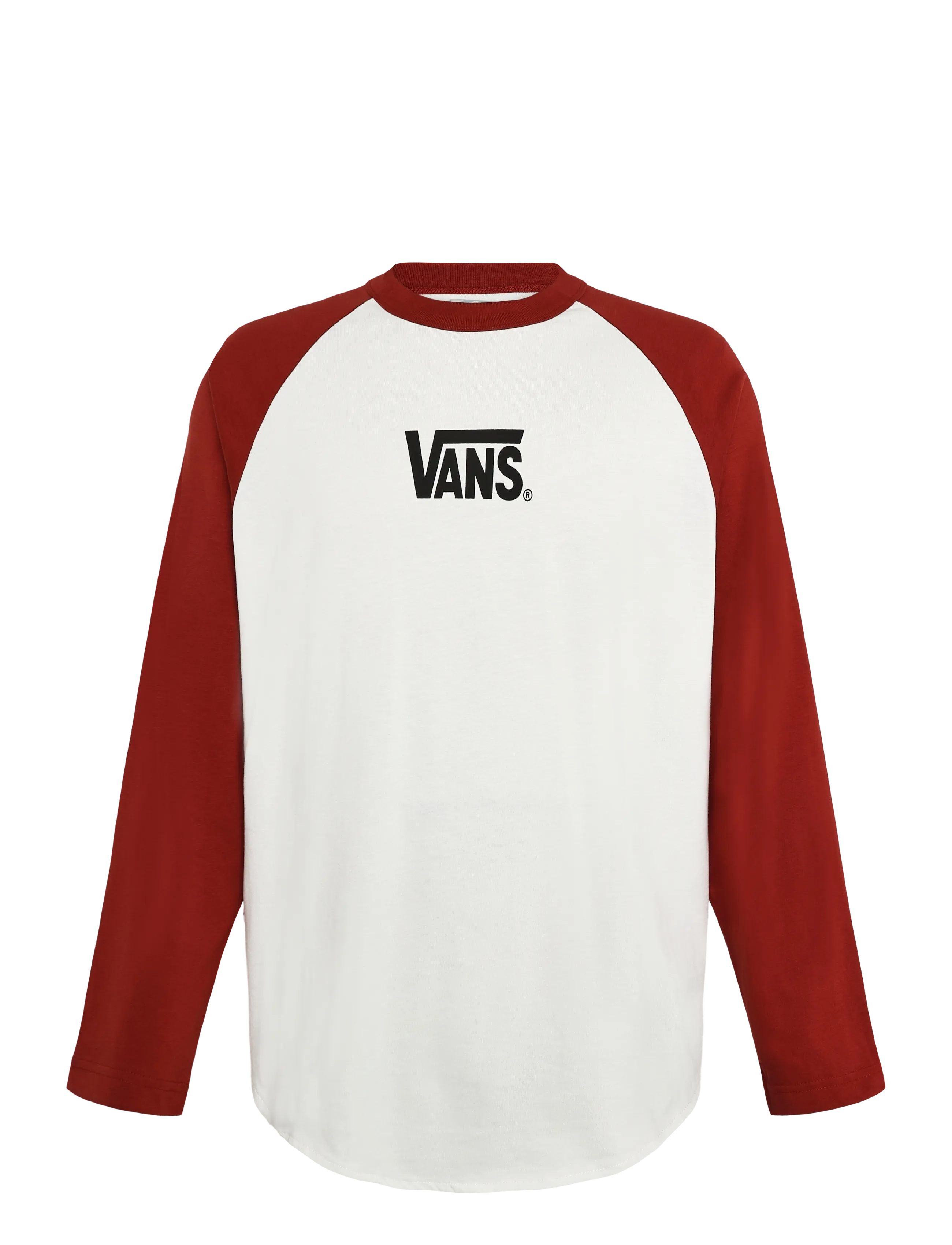 VANS Core Raglan LS Tee - Kläder - POPPY EMBER / cream