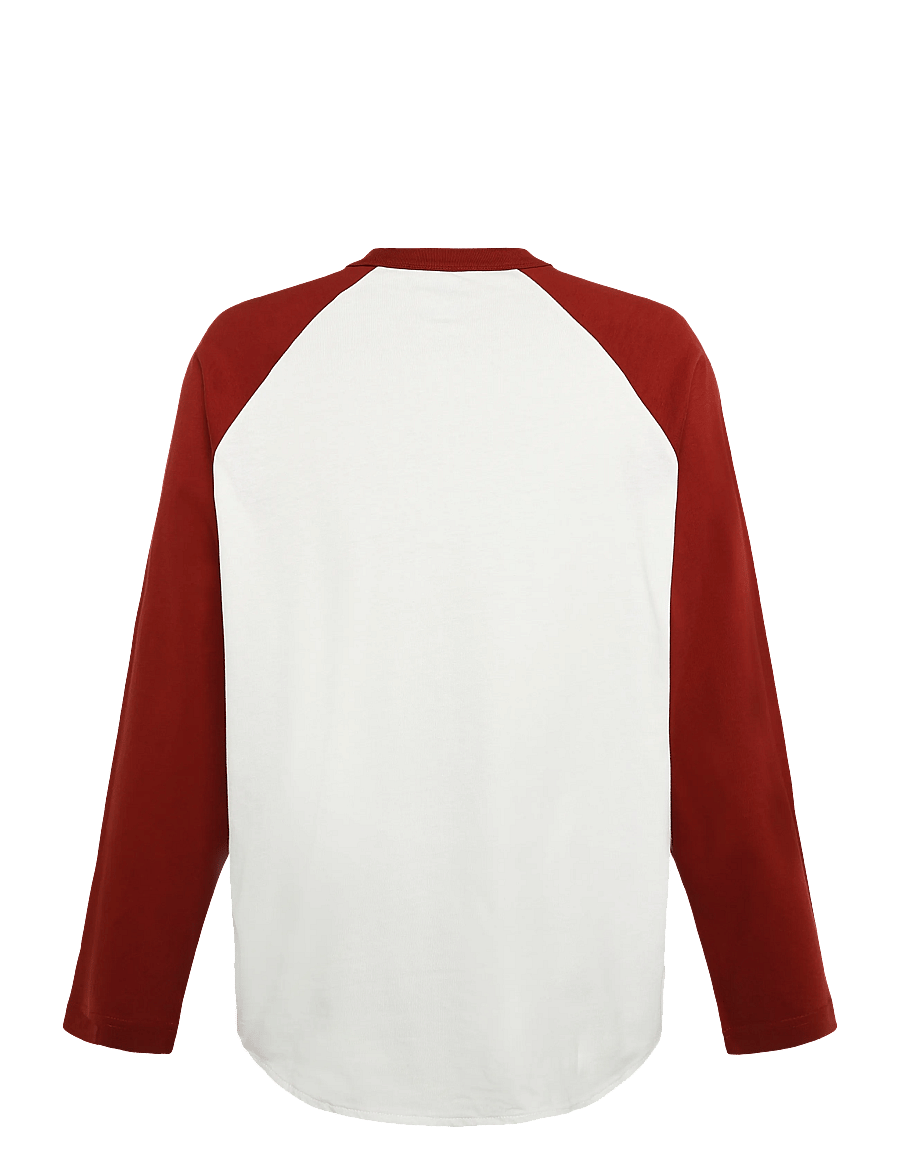 VANS - Core Raglan LS Tee - toppe & t-shirts - poppy ember - 1