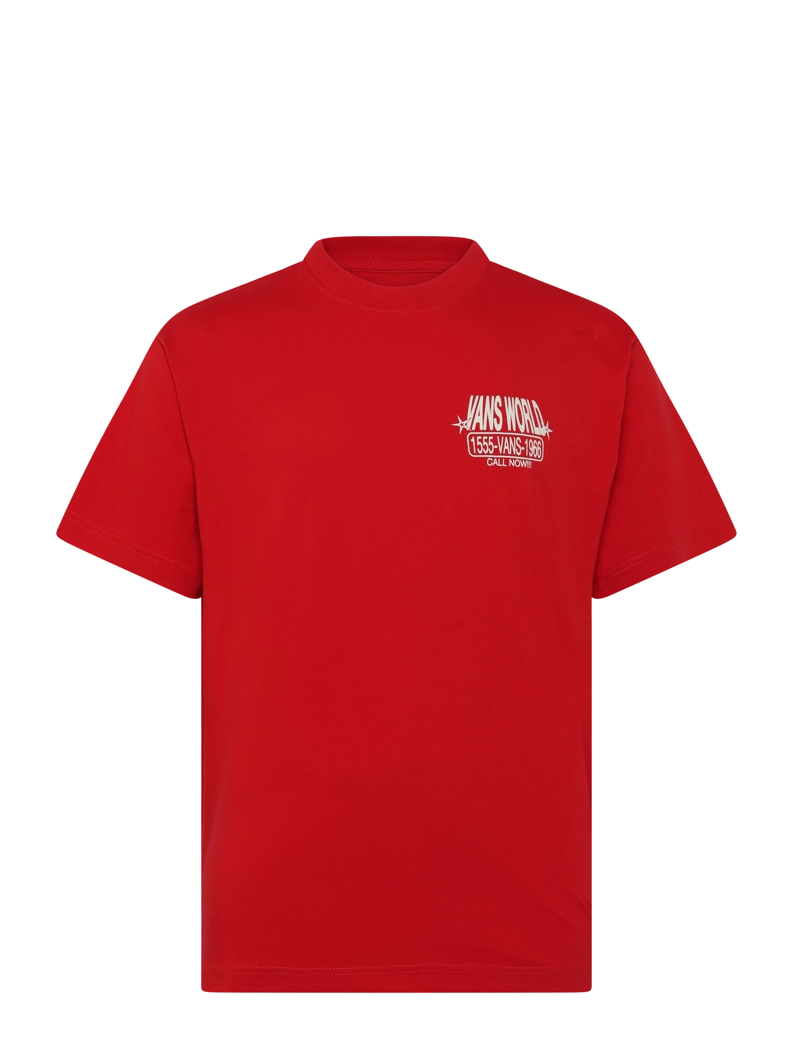 VANS Vans World Intl SS Tee - Vis alt - RACING RED / red