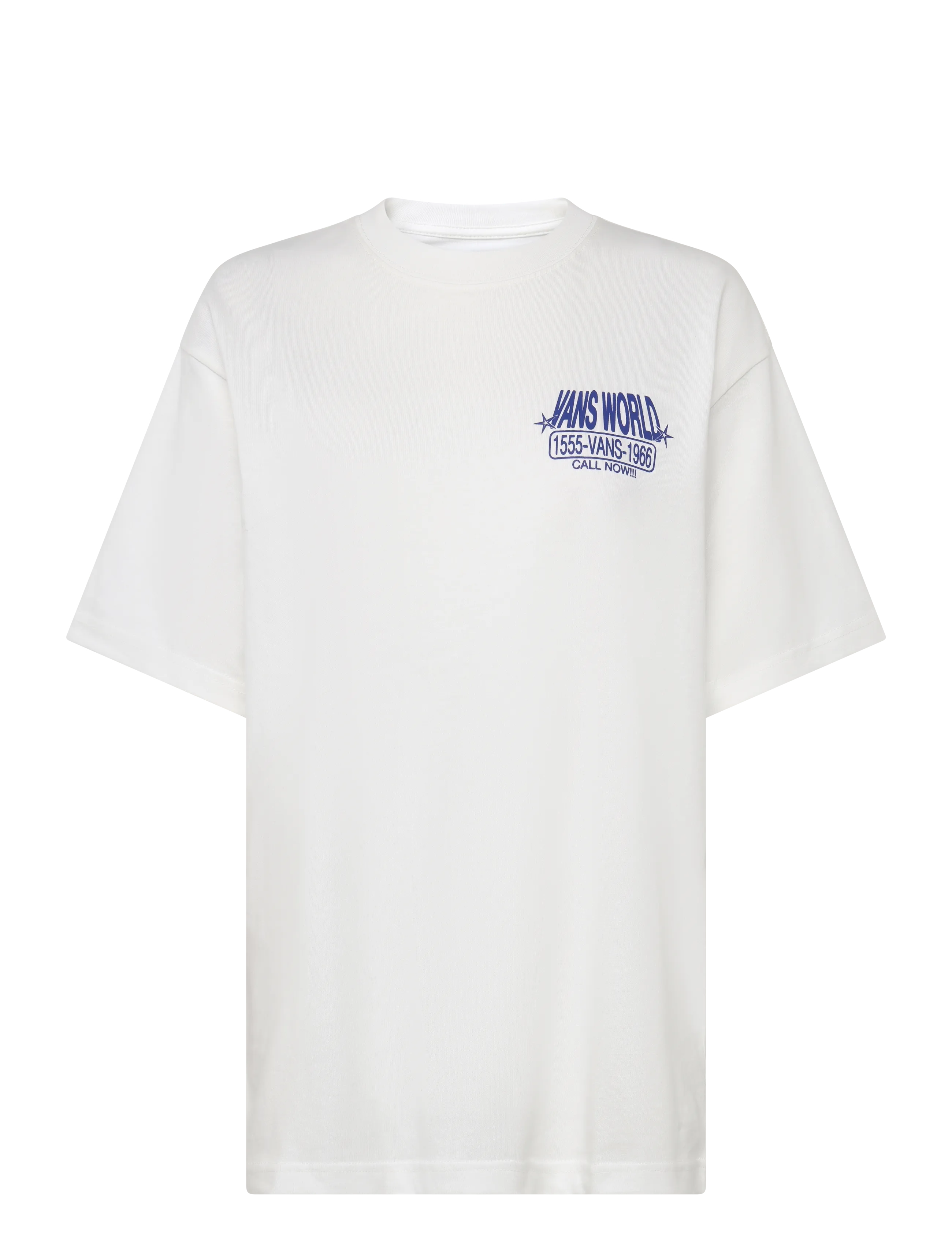 VANS Vans World Intl SS Tee - Alussärgid ja T-särgid - WHITE / white