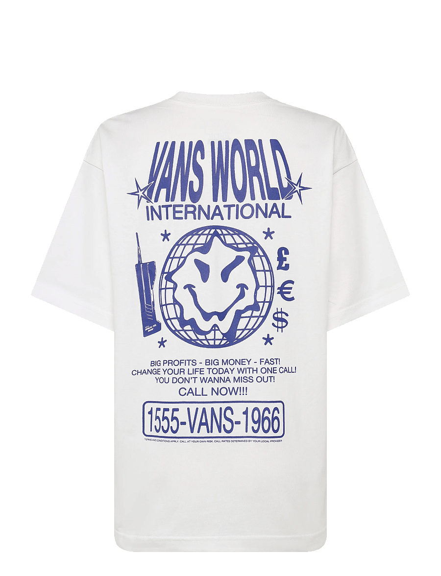 VANS - Vans World Intl SS Tee - oberteile & t-shirts - white - 1