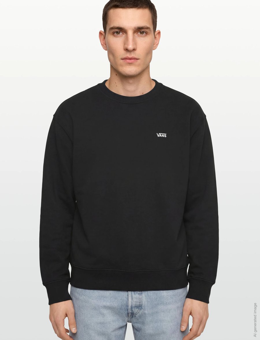 VANS - Left Chest II Crew - oberteile - black - 3