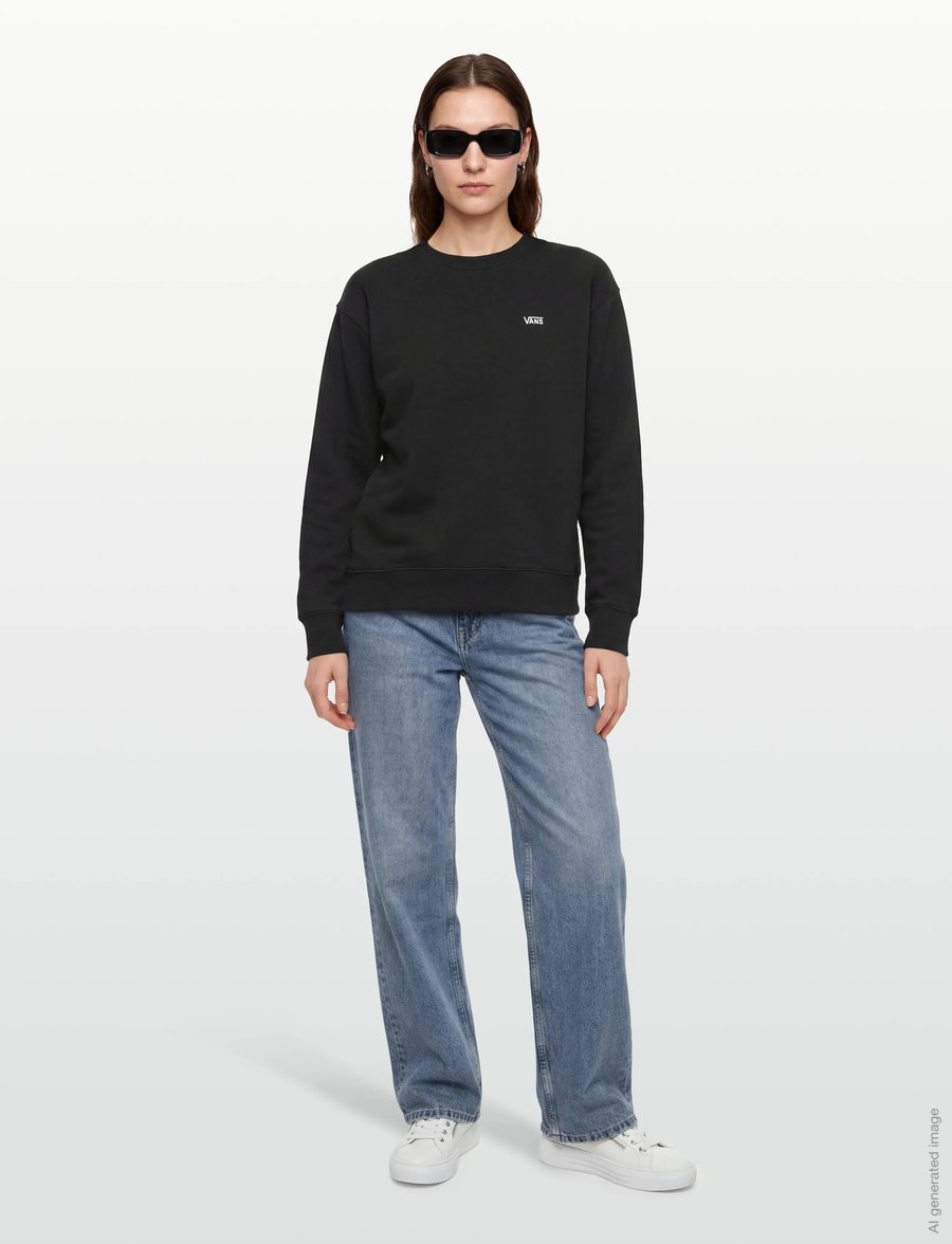VANS - Left Chest II Crew - oberteile - black - 4