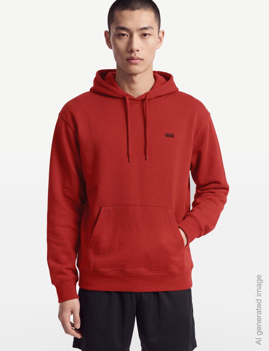 VANS - Left Chest II Pullover - kapuutsiga dressipluusid - poppy ember - 3