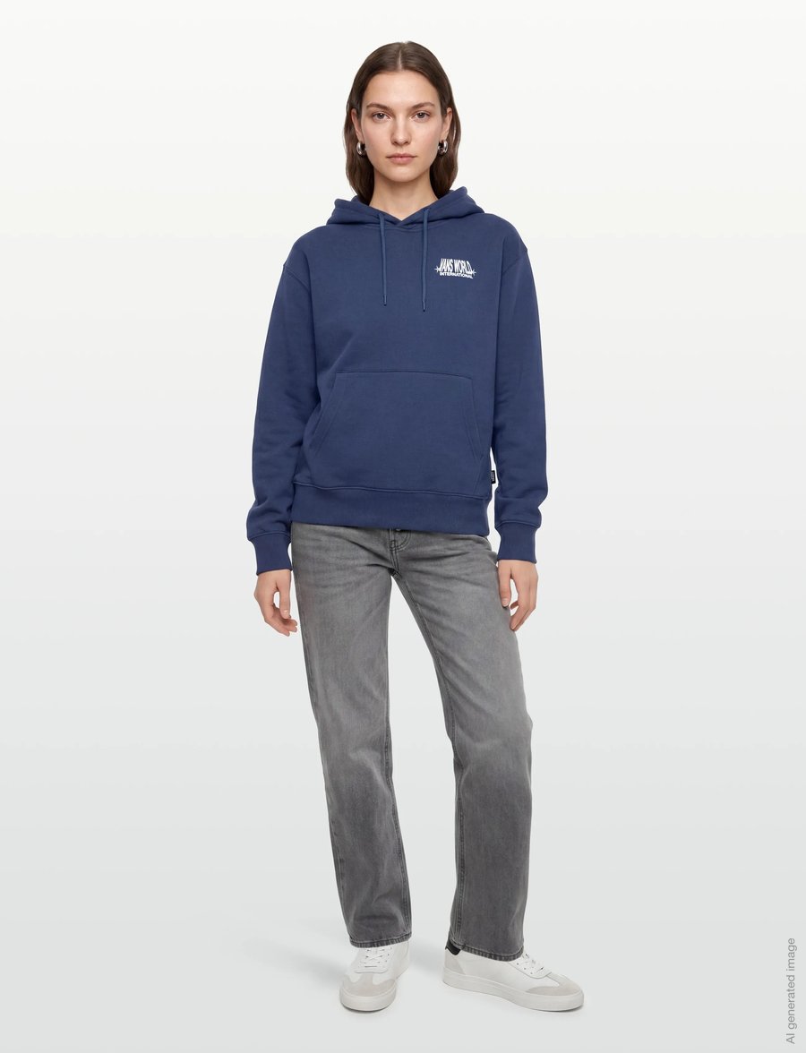 VANS - Vans World Intl Pullover - overdele - true navy - 0