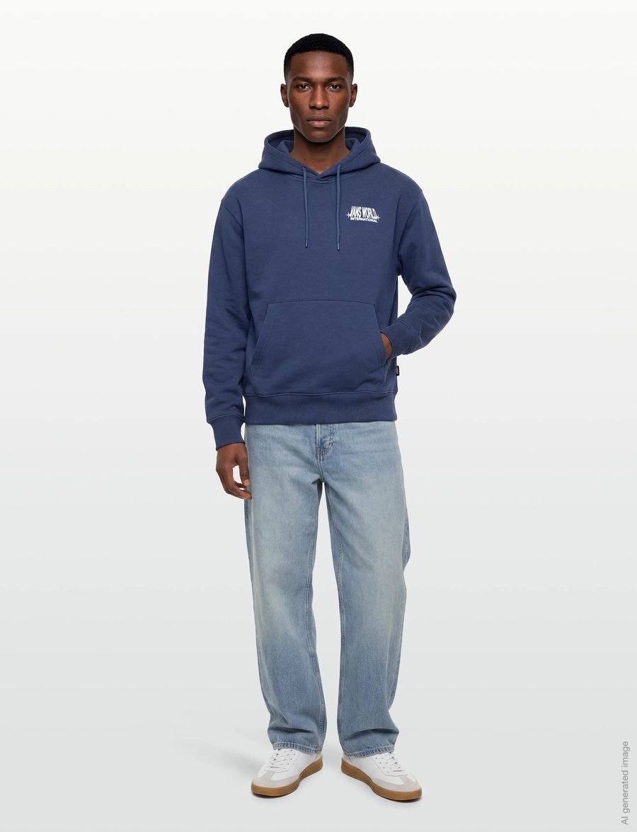 VANS - Vans World Intl Pullover - overdele - true navy - 4