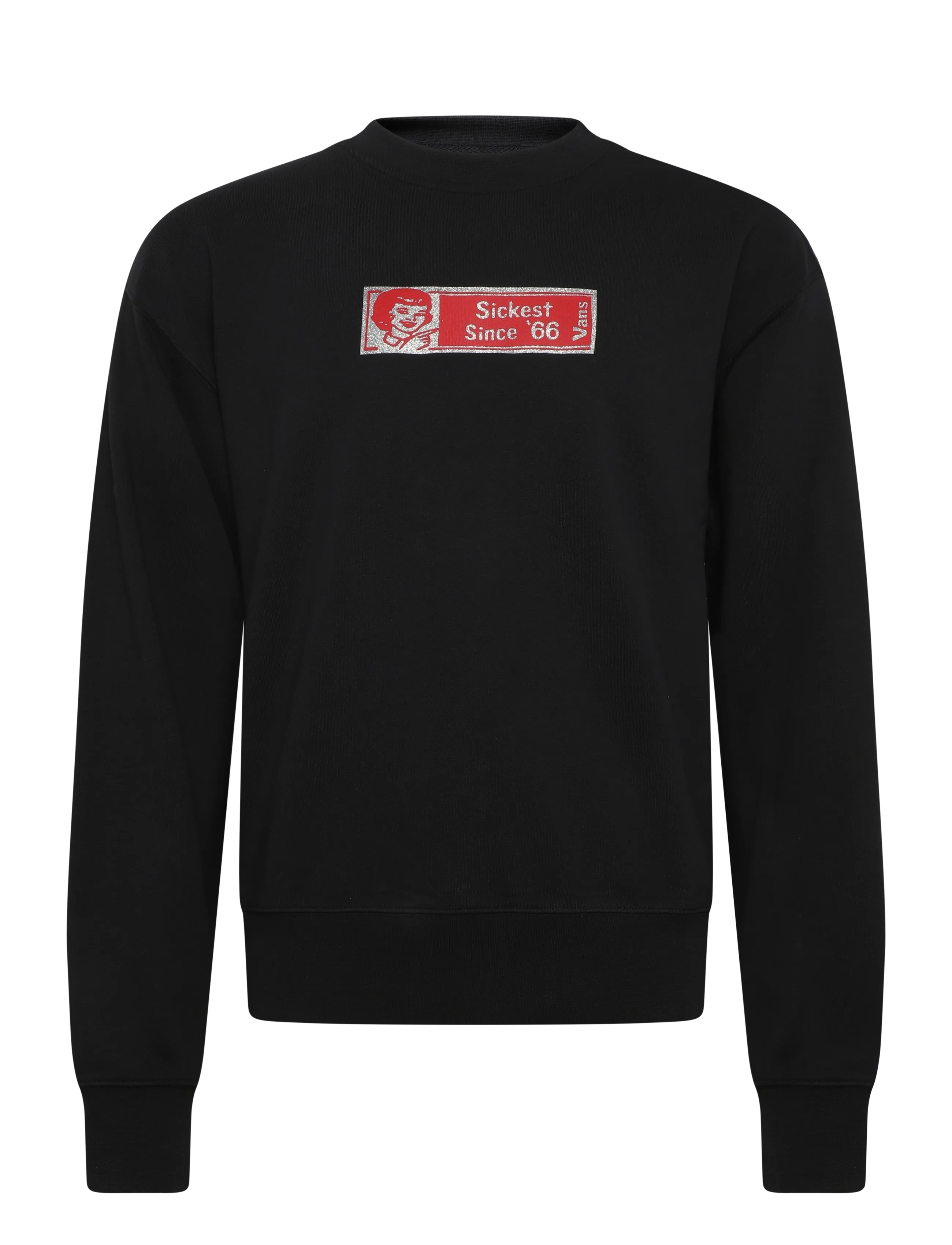 VANS Sickest 66 Crew - Sweatshirts - BLACK / black
