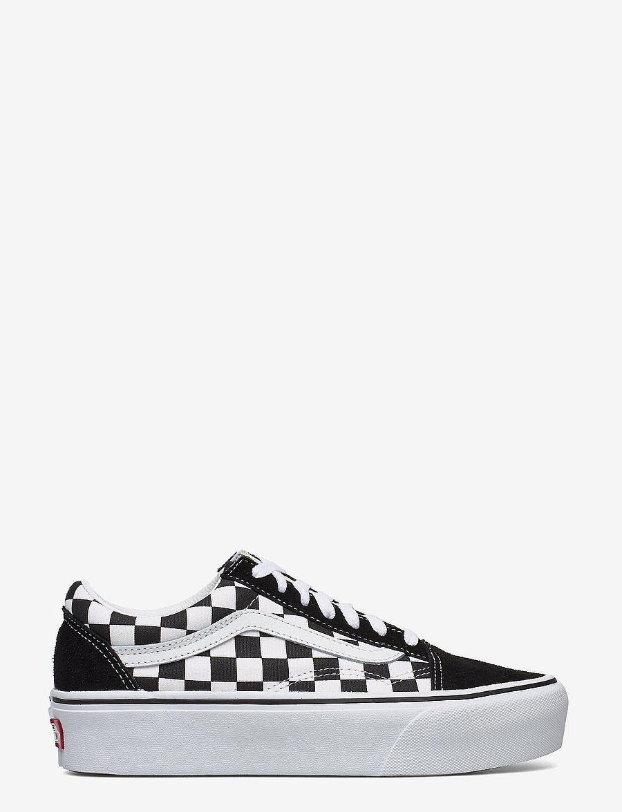 VANS - UA Old Skool Platform - niedriger schnitt - checkerboard black/true white - 1