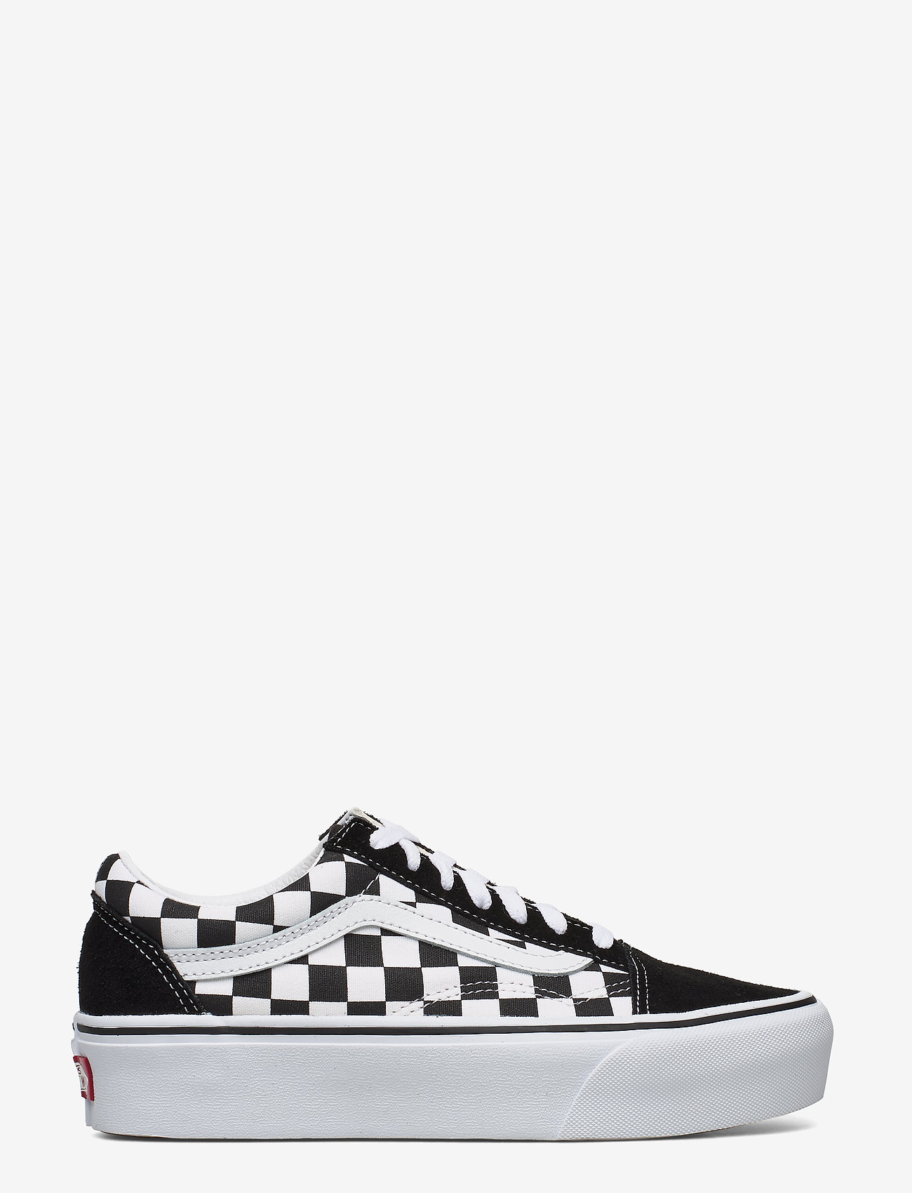 VANS - UA Old Skool Platform - low top sneakers - checkerboard black/true white - 1
