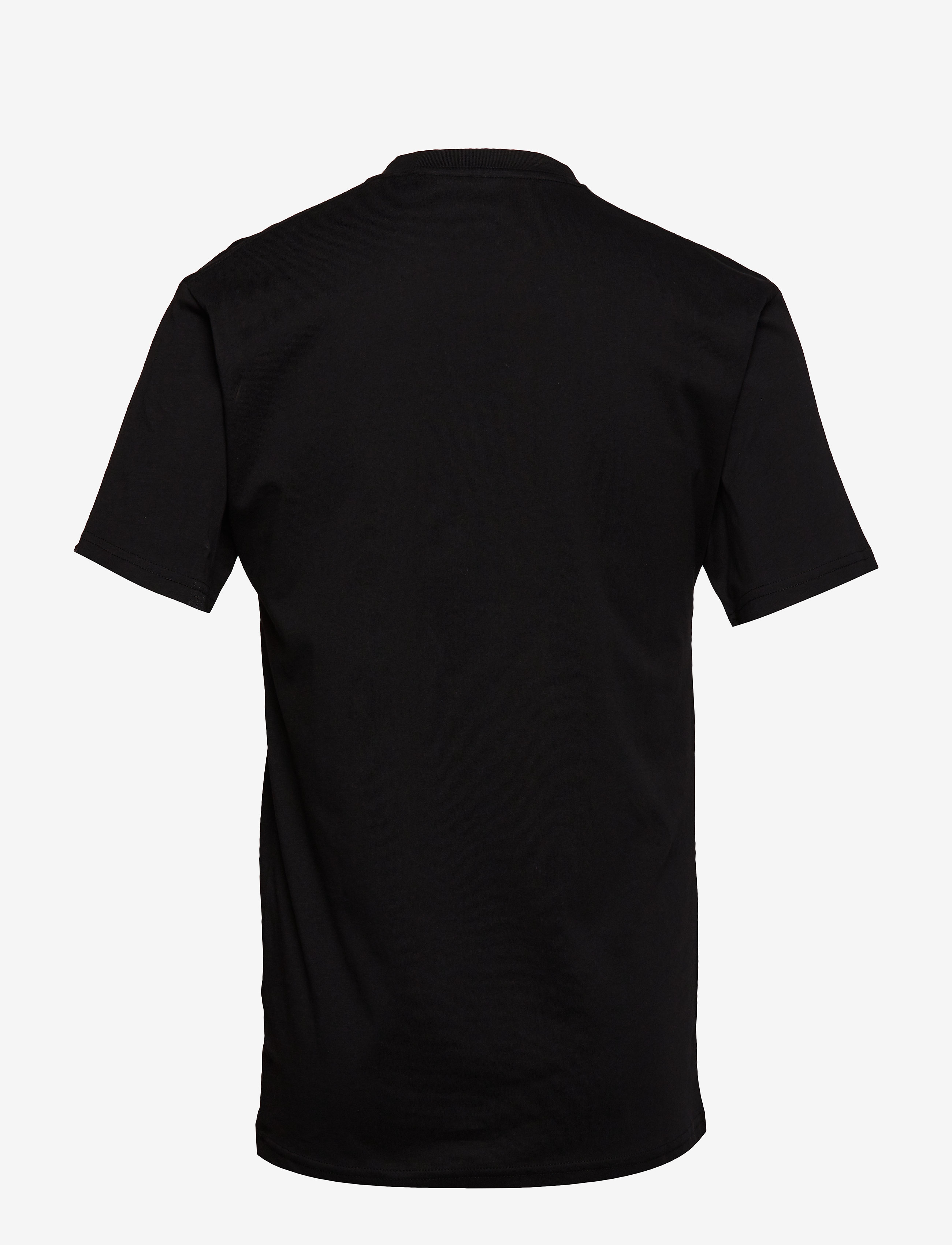 VANS - LEFT CHEST LOGO TEE - tops & t-shirts - black-white - 1