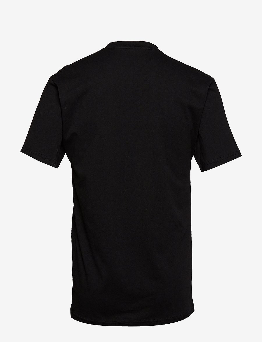 VANS - LEFT CHEST LOGO TEE - oberteile & t-shirts - black-white - 1