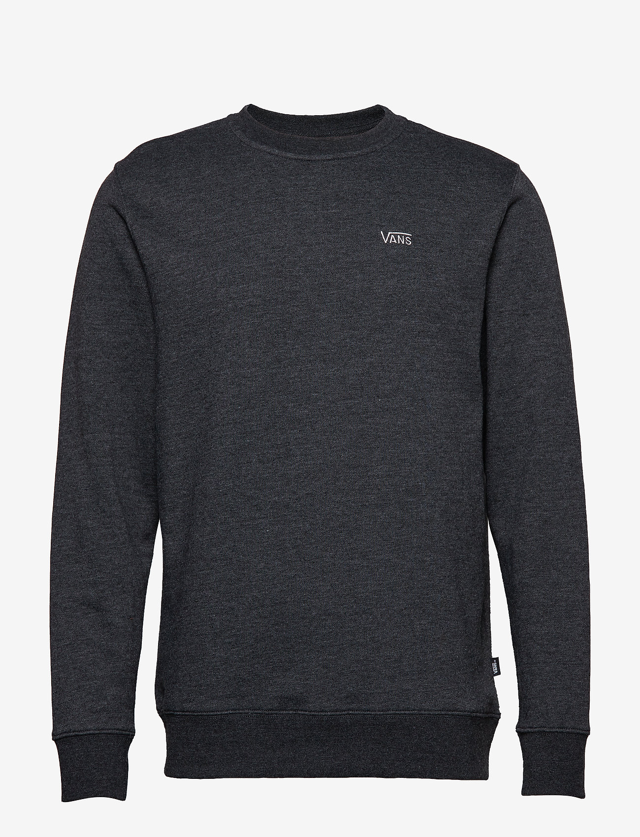 BASIC CREW FLEECE - BLACK HEATHER