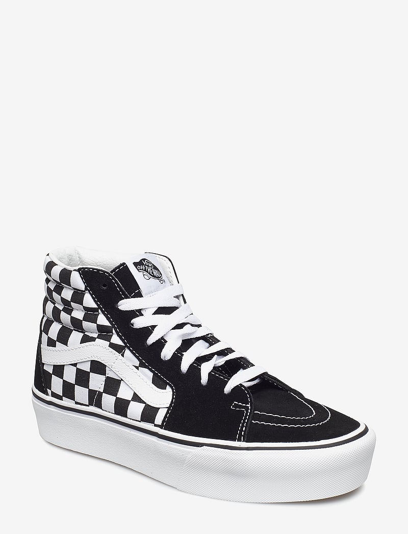 VANS - UA SK8-Hi Platform 2.0 - høje sneakers - checkerboard/true white - 0