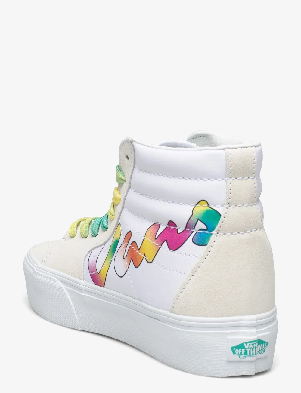 Colorful vans sales high tops