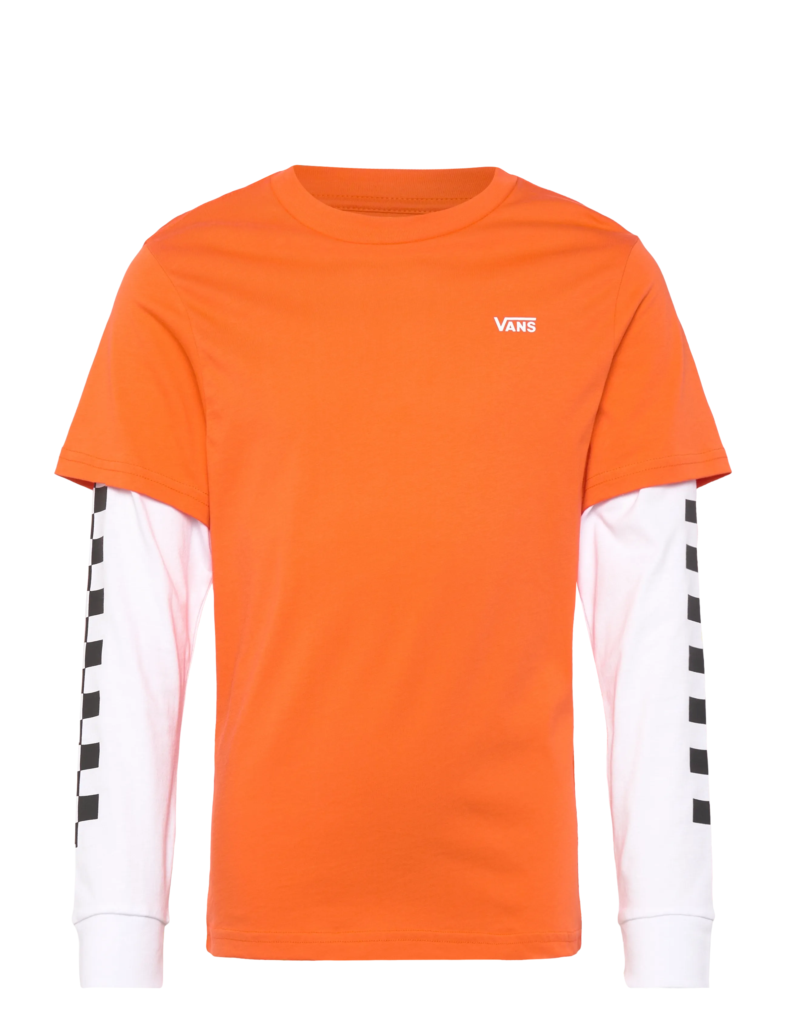 VANS LONG CHECK TWOFER - Kids 98-134 - FLAME / orange