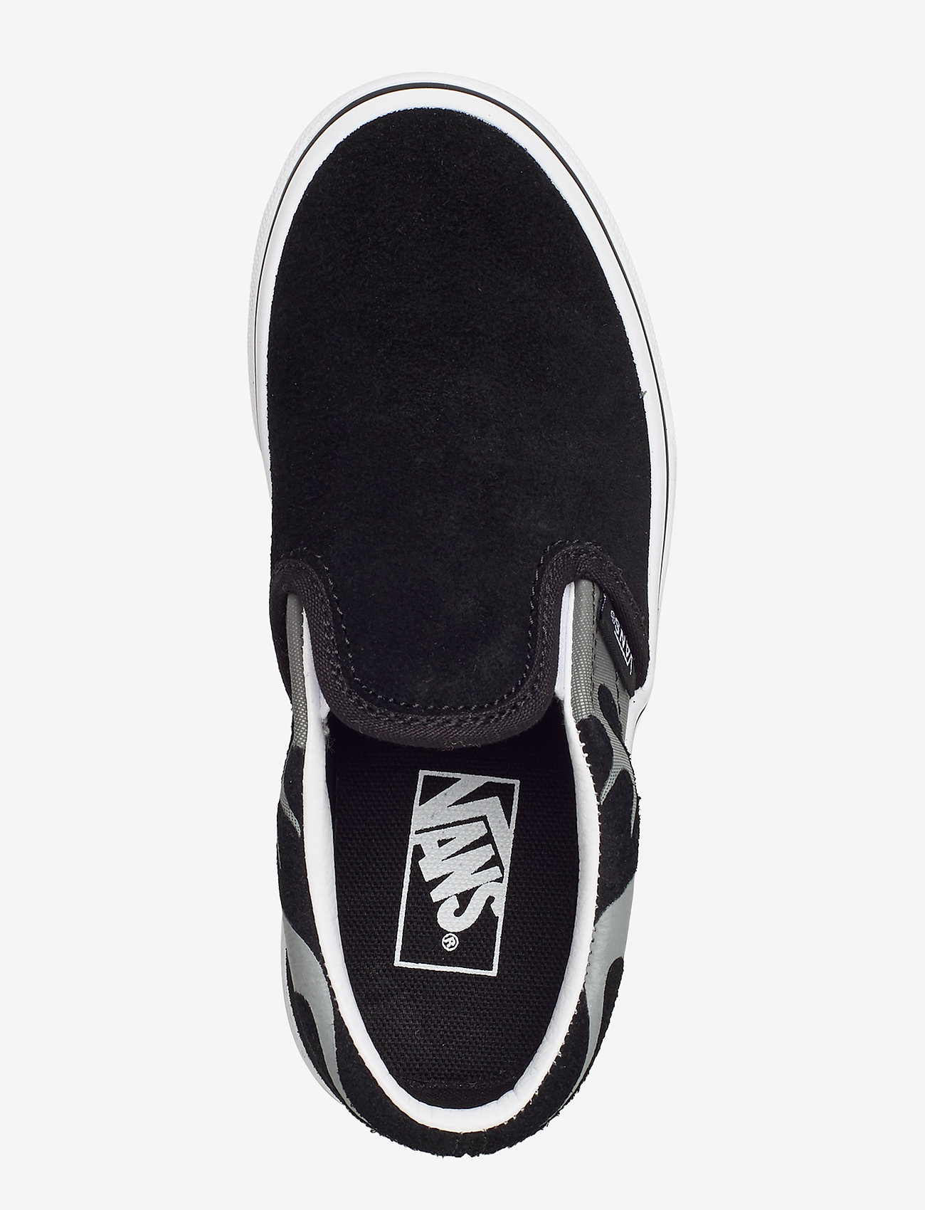 VANS - UY Classic Slip-On - (suede flame) blk/tr wht - 3