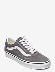 VANS - UA Old Skool - sportiska stila apavi ar pazeminātu potītes daļu - pewter/true white - 0