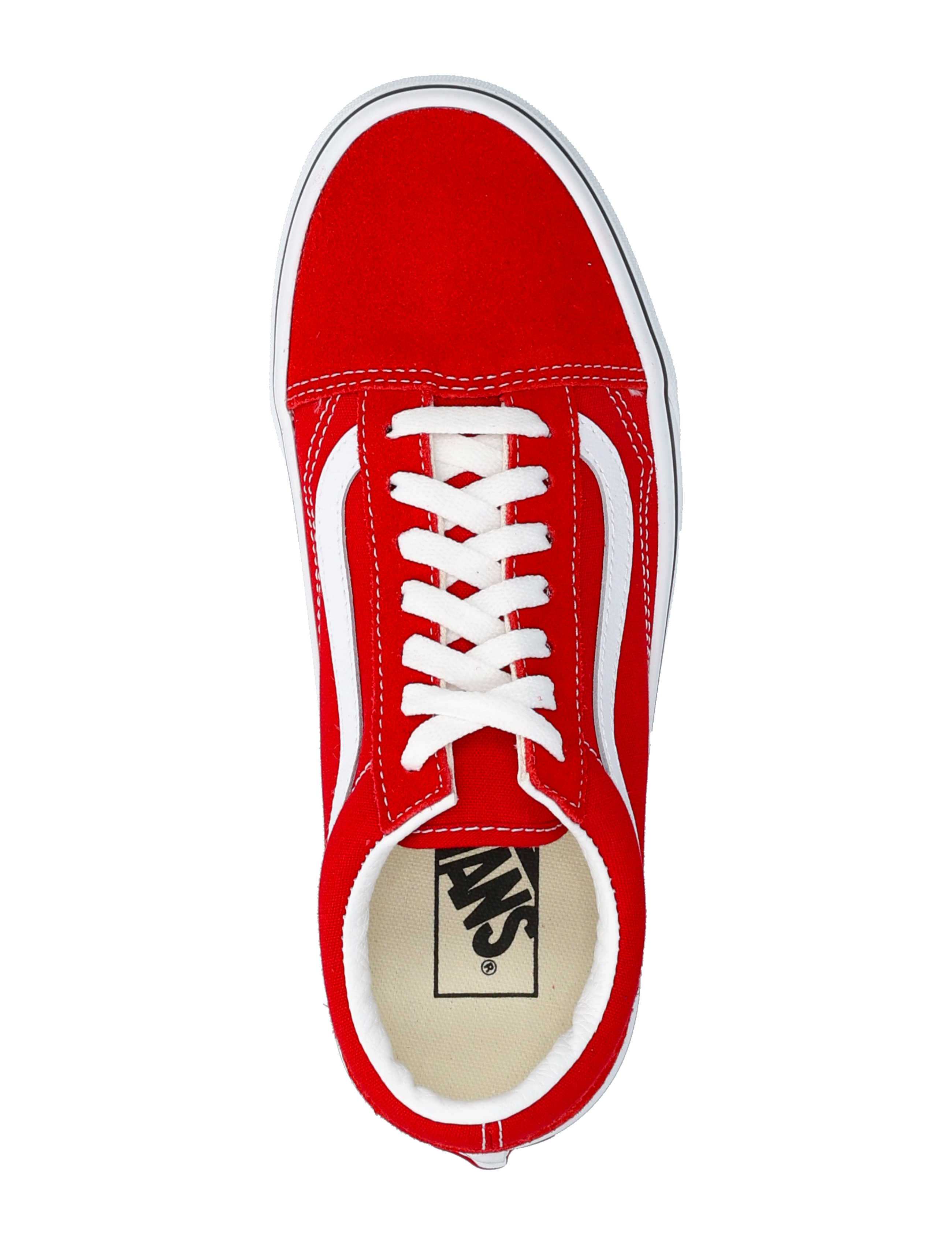 VANS - UA Old Skool - low top sneakers - racing red/true white - 3