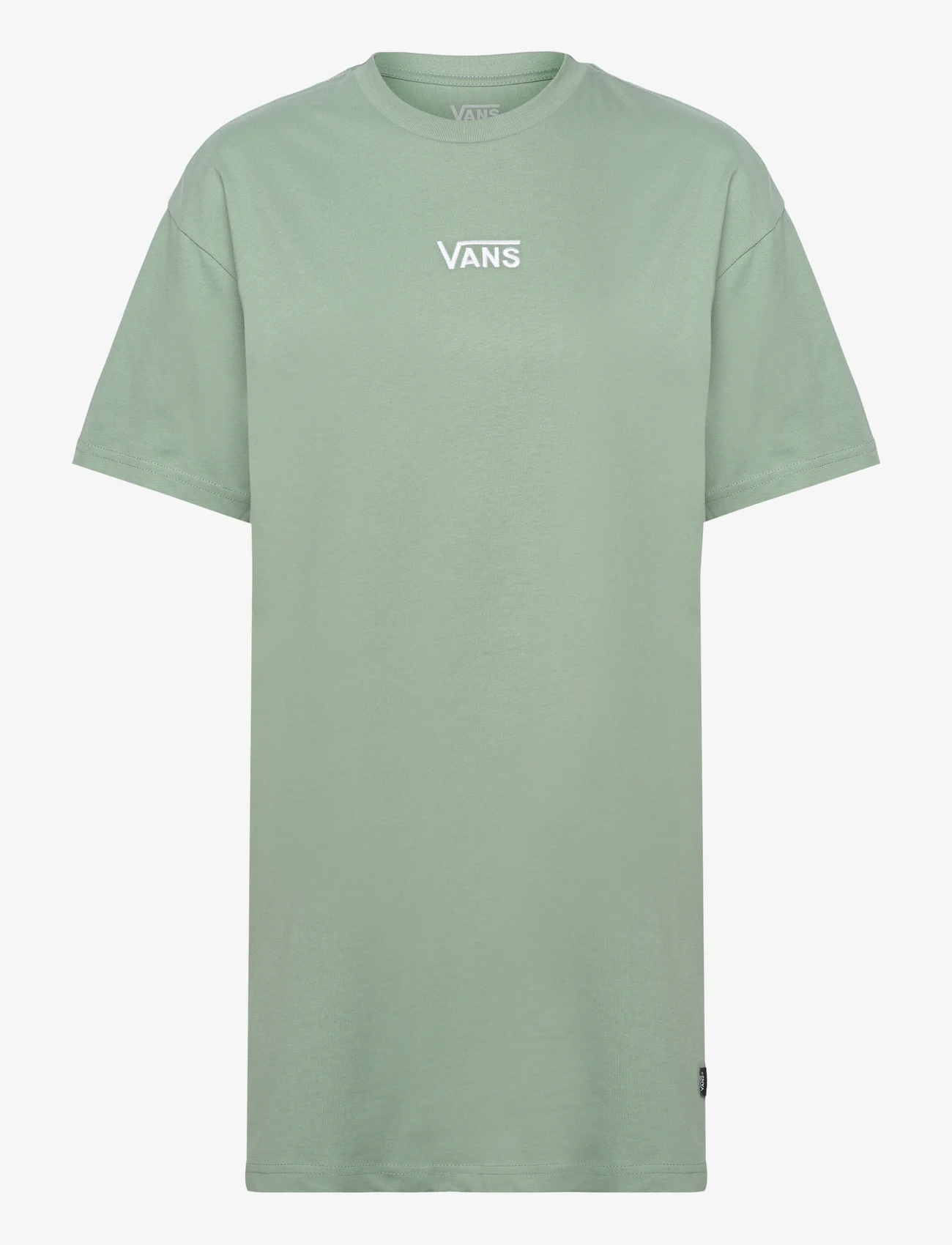 VANS - WM CENTER VEE TEE DRESS - t-shirtklänningar - iceberg green - 0