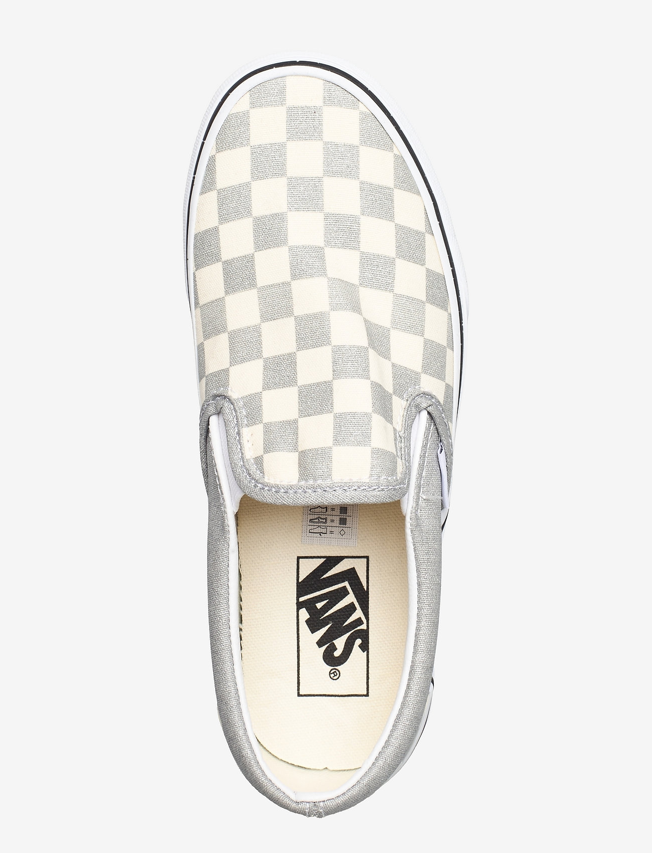 VANS - UA Classic Slip-On - (checkerboard)silvertrwht - 3