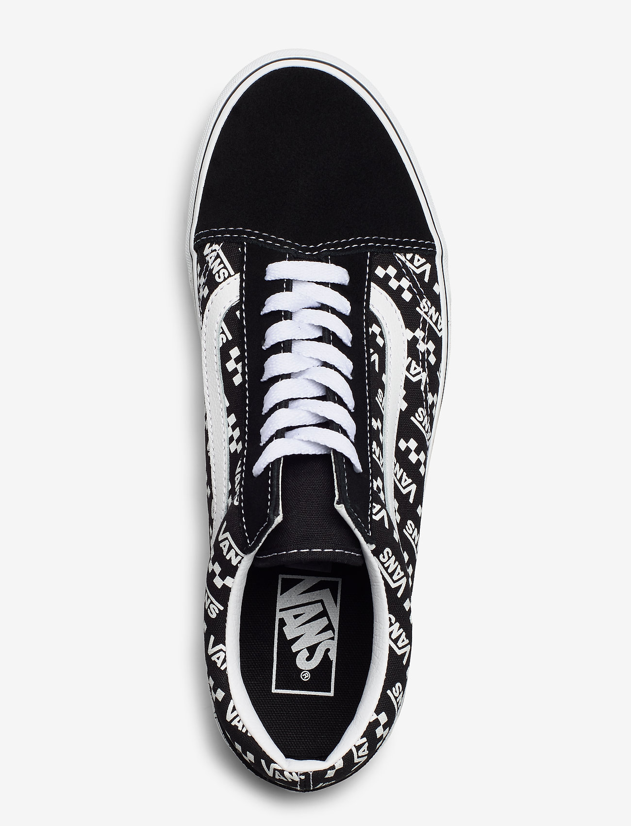 VANS - UA Old Skool - (logo repeat)blk/true wht - 3