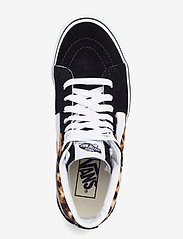 VANS - UA SK8-Hi - sportiska stila apavi ar paaugstinātu potītes daļu - (leopard) black/truewhite - 3