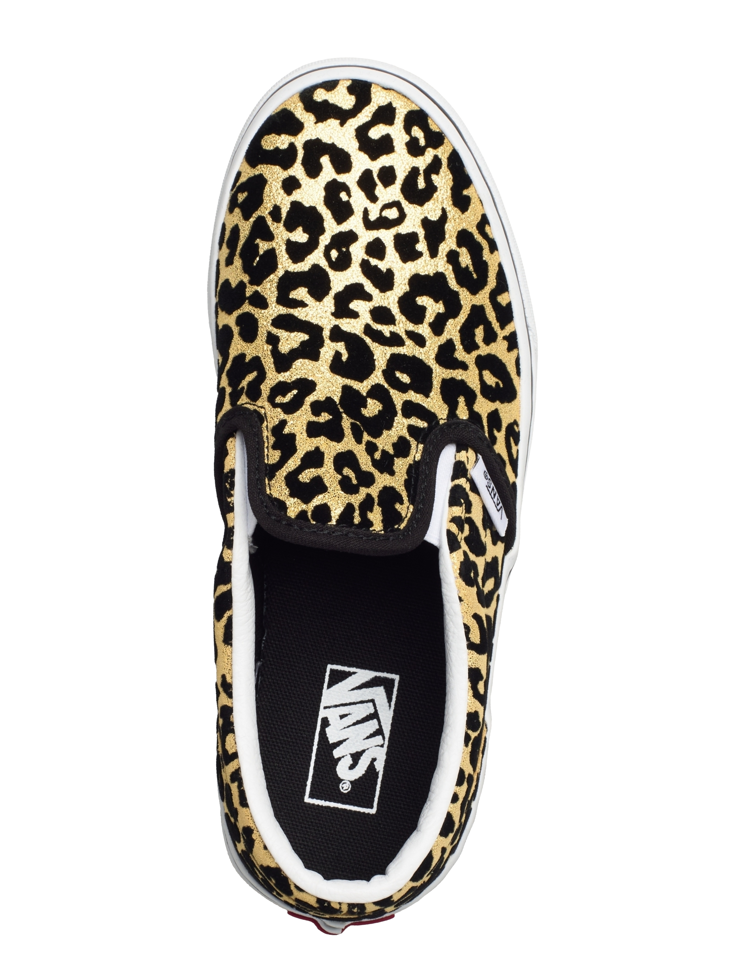 VANS - JN Classic Slip-On - (flocked leopard)blktrwht - 3