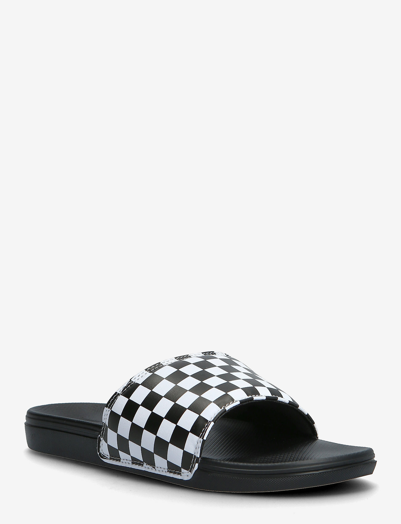 VANS La Costa Slide-On - Sommerschuhe - CHECKERBOARD TRUE WHITE/BLACK / black