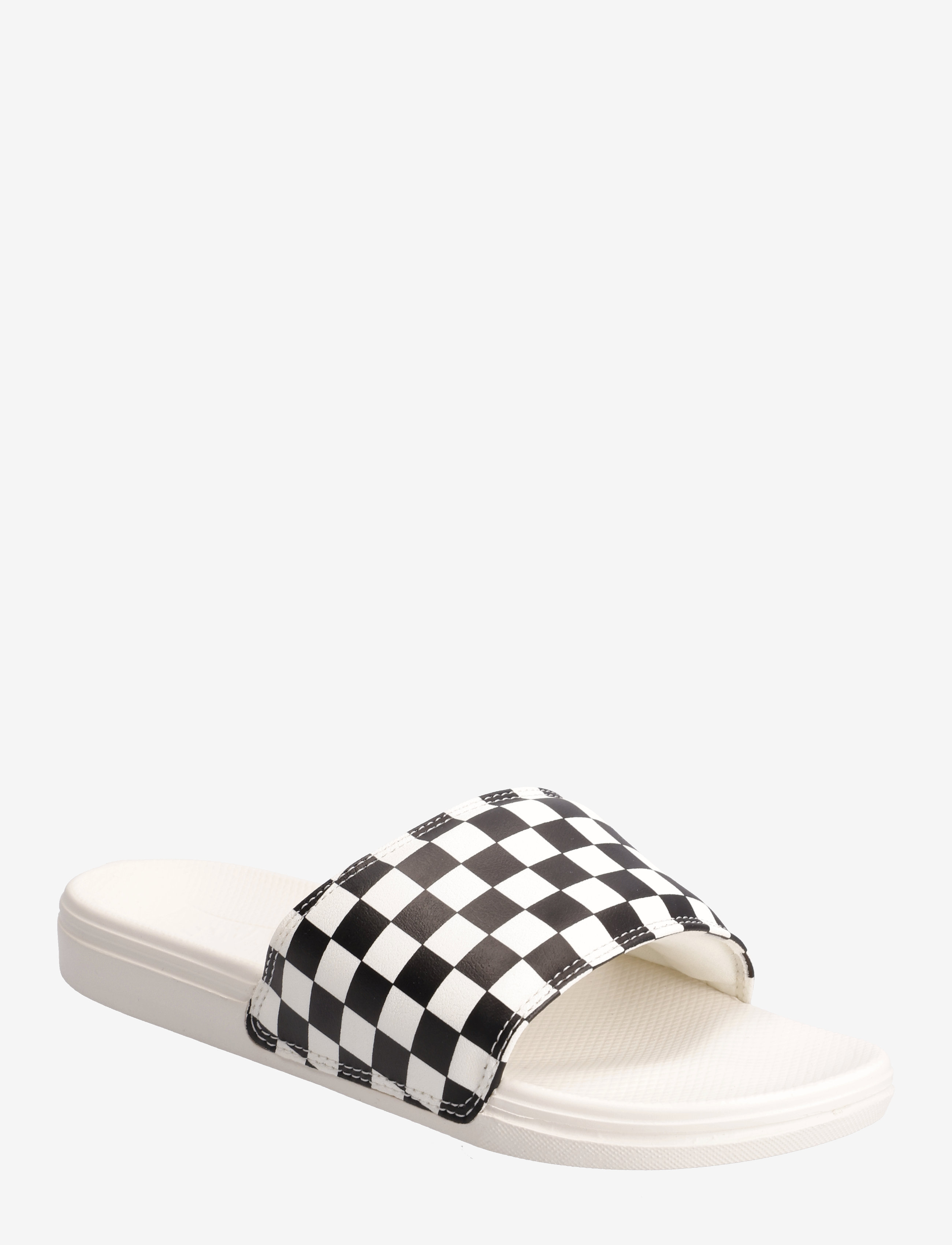La Costa Slide-On - CHECKERBOARD BLACK/MARSHMALLOW