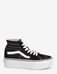VANS - UA SK8-Hi Tapered Stackform - sportiska stila apavi ar paaugstinātu potītes daļu - black/true white - 1