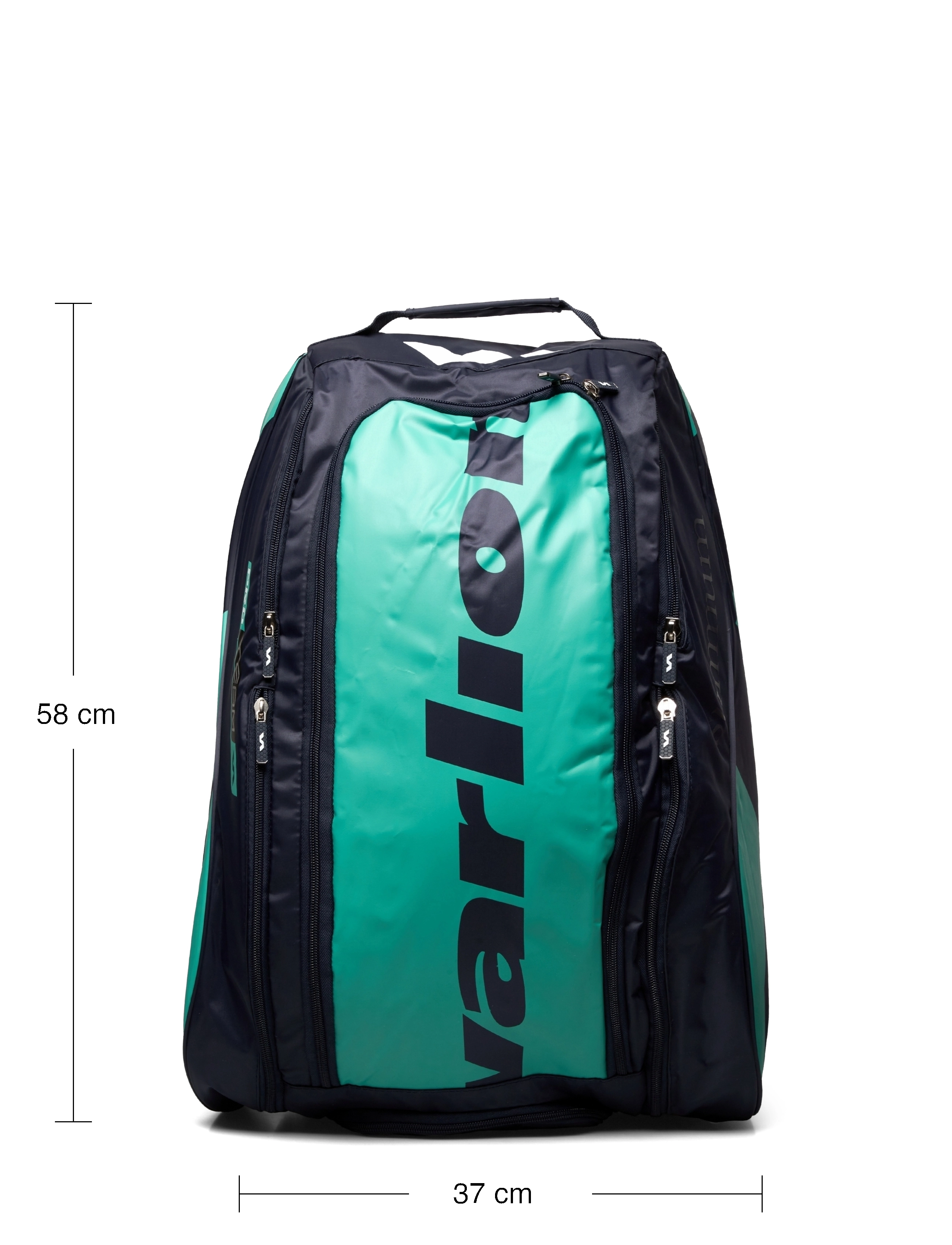 Varlion - P. racket bag Summum Pro - grey - turqouise - 4