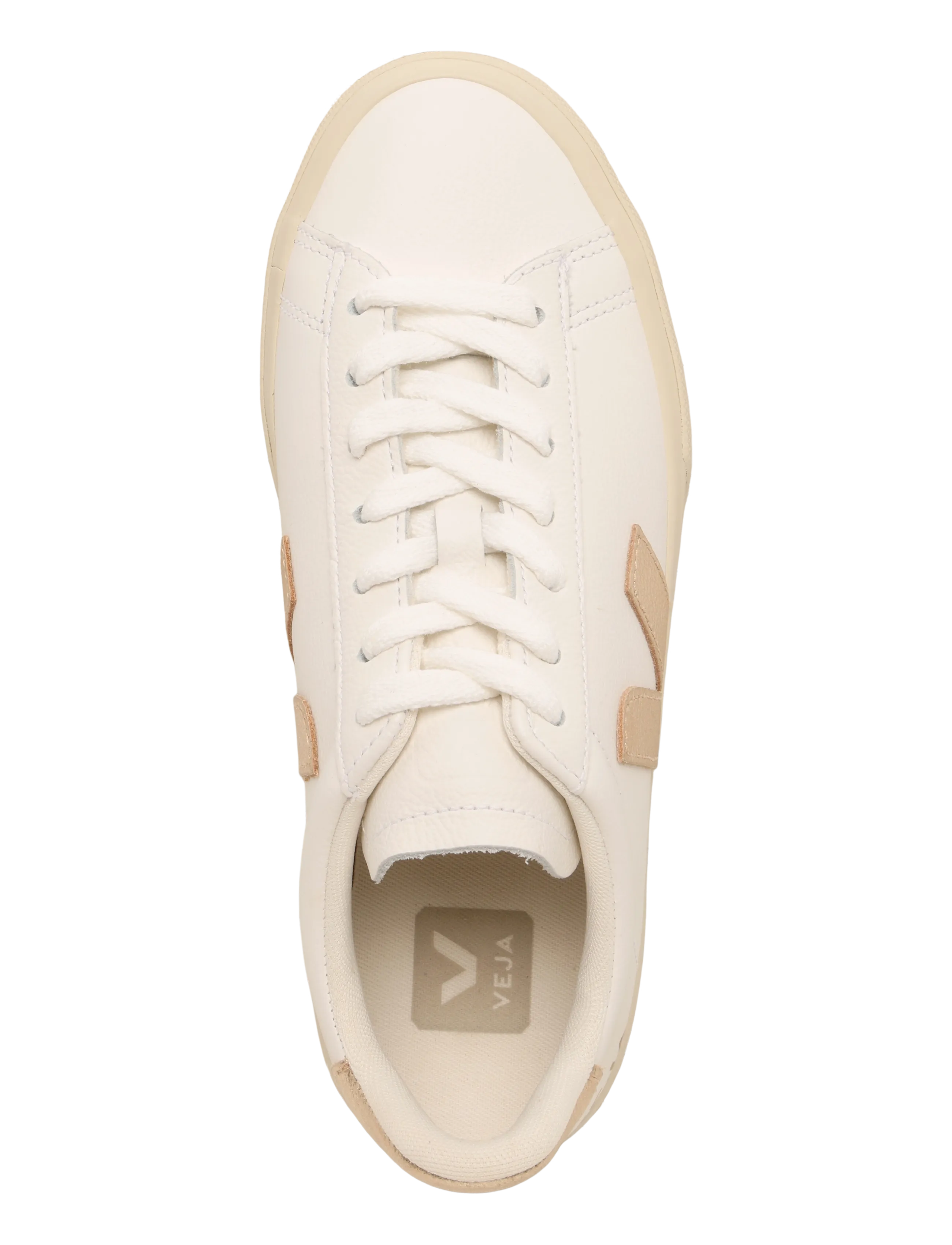 Veja - CAMPO LEATHER - niedrige sneaker - extrawhiteplatine - 3
