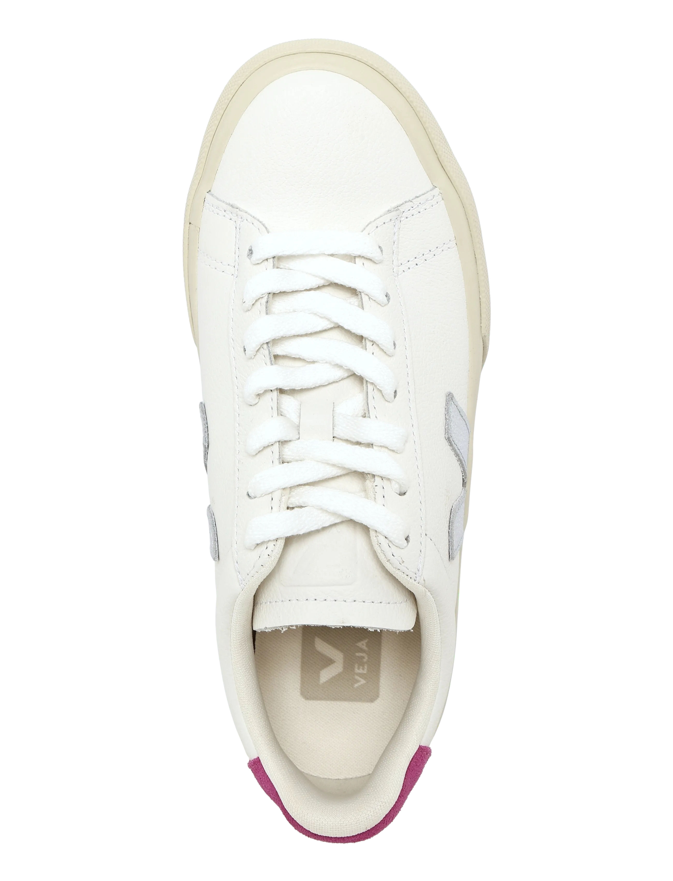 Veja - CAMPO LEATHER - konfirmation - white silver ultraviolet - 3