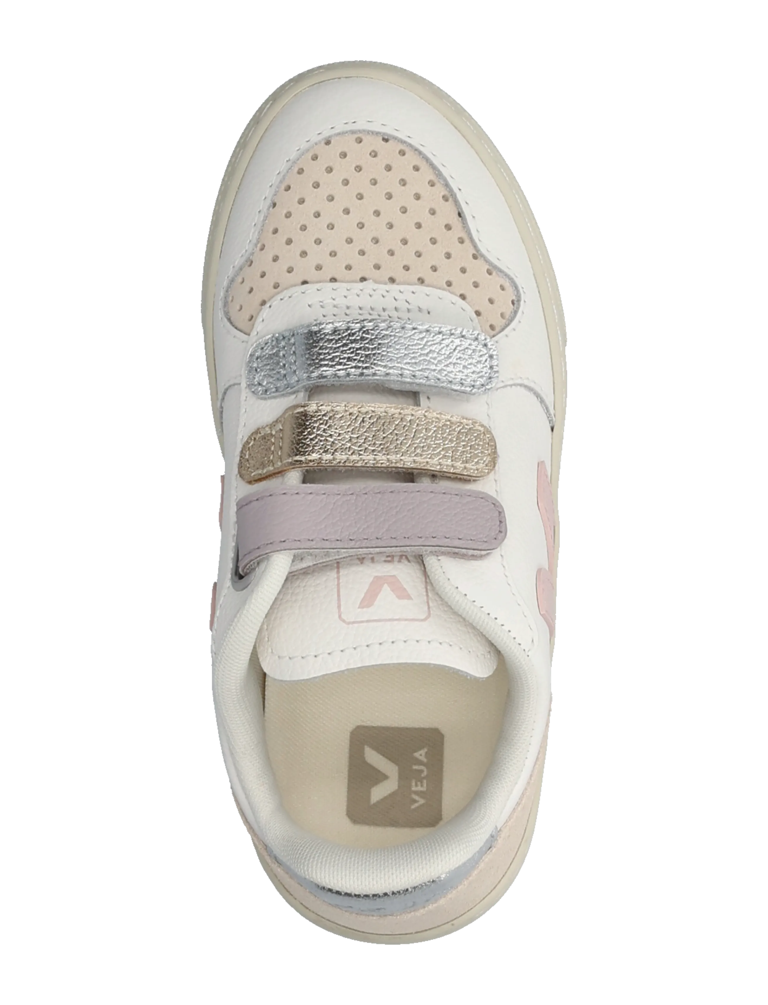 Veja - Small V-10 - niedriger schnitt - white_petale - 3