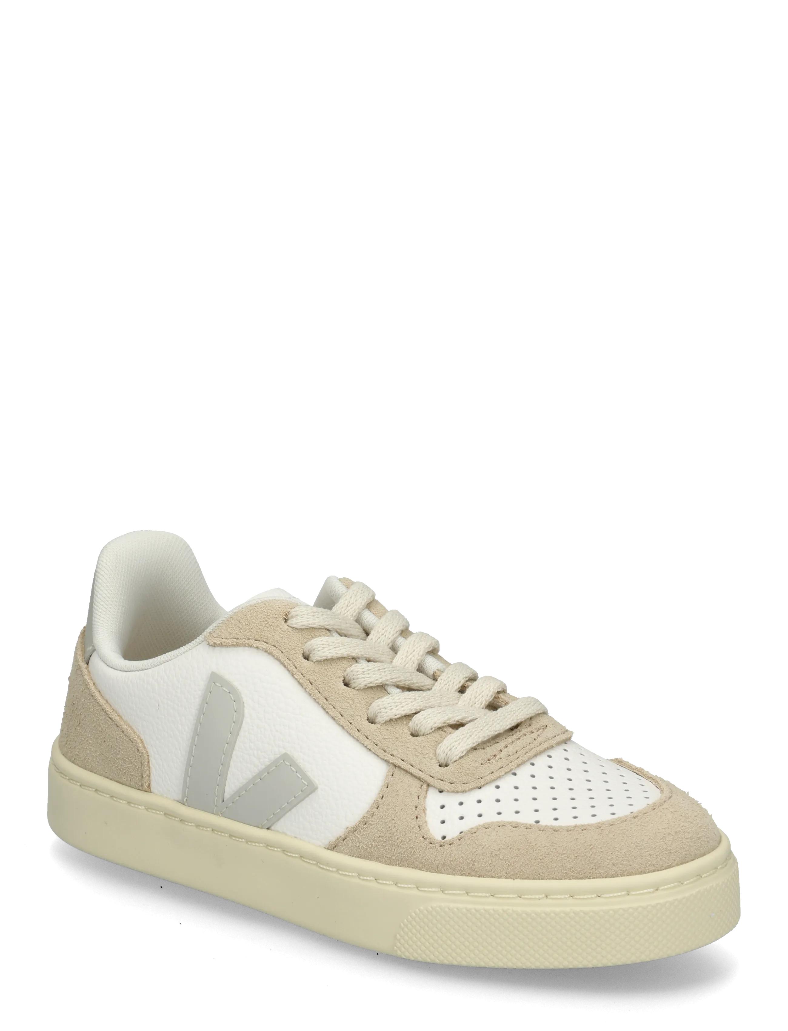 Veja Small V-10 Laces - Schuhe - WHITE_NATURAL_ALMOND / white