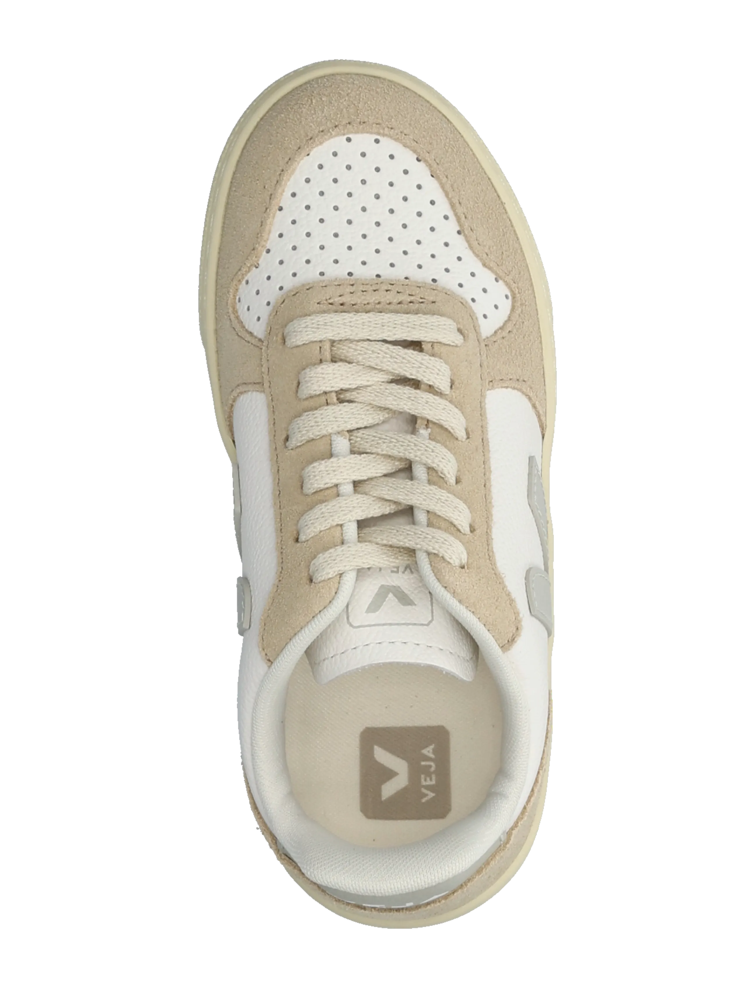 Veja - Small V-10 Laces - niedriger schnitt - white_natural_almond - 3