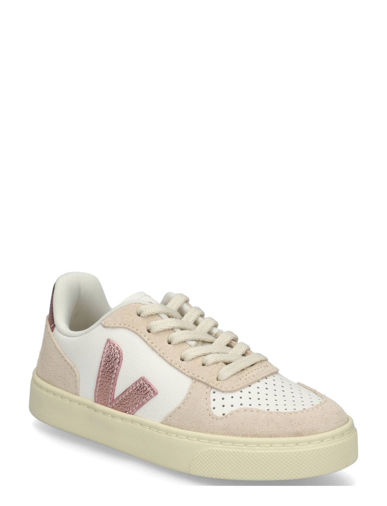 Veja Small V-10 Laces - Låga sneakers - WHITE_NACRE_SABLE / white