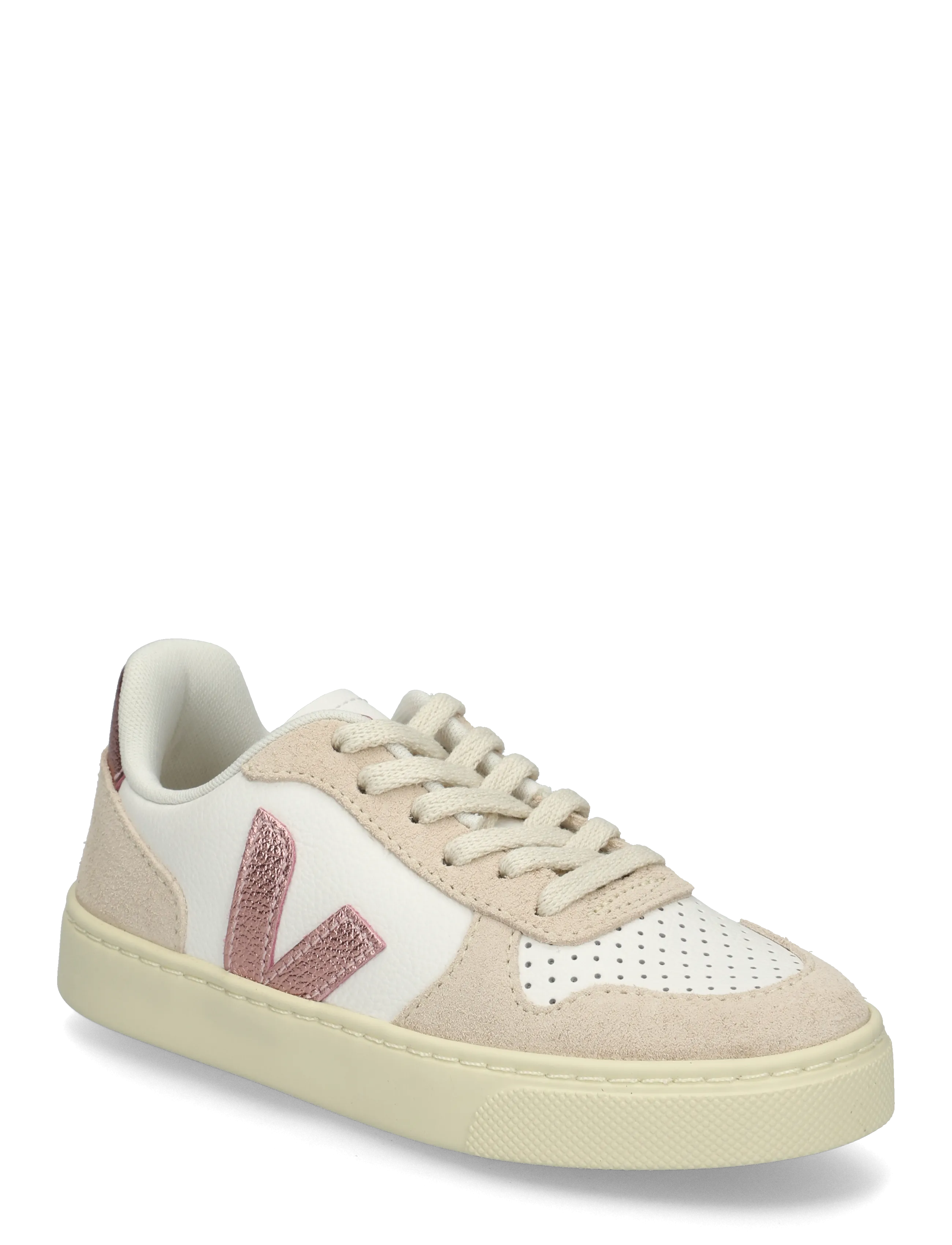 Veja Small V-10 Laces - Schuhe - WHITE_NACRE_SABLE / white