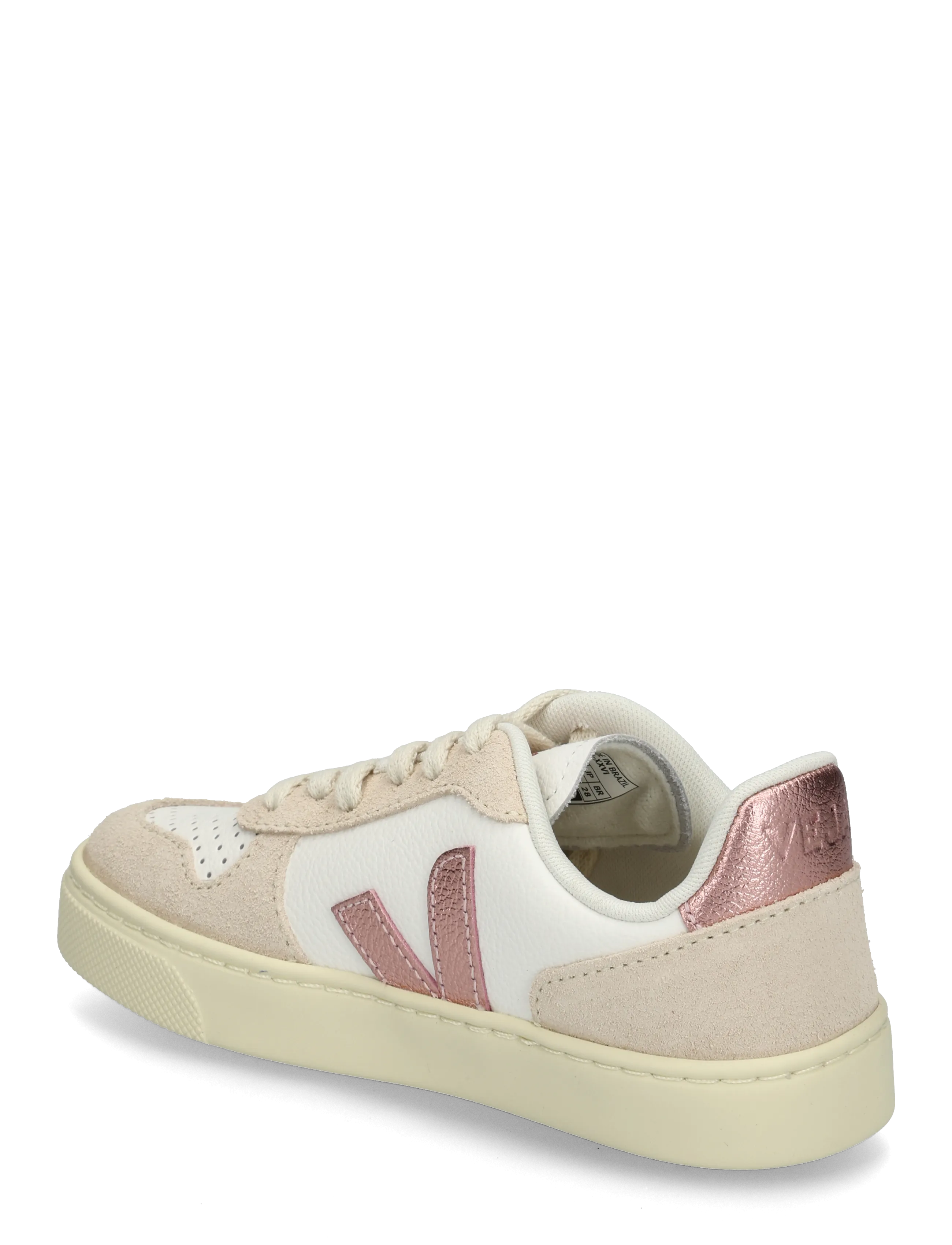 Veja - Small V-10 Laces - niedriger schnitt - white_nacre_sable - 1